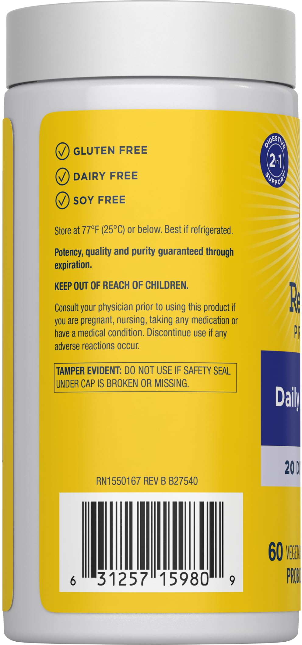 Renew Life Daily Balance Probiotic Capsule 60 Count