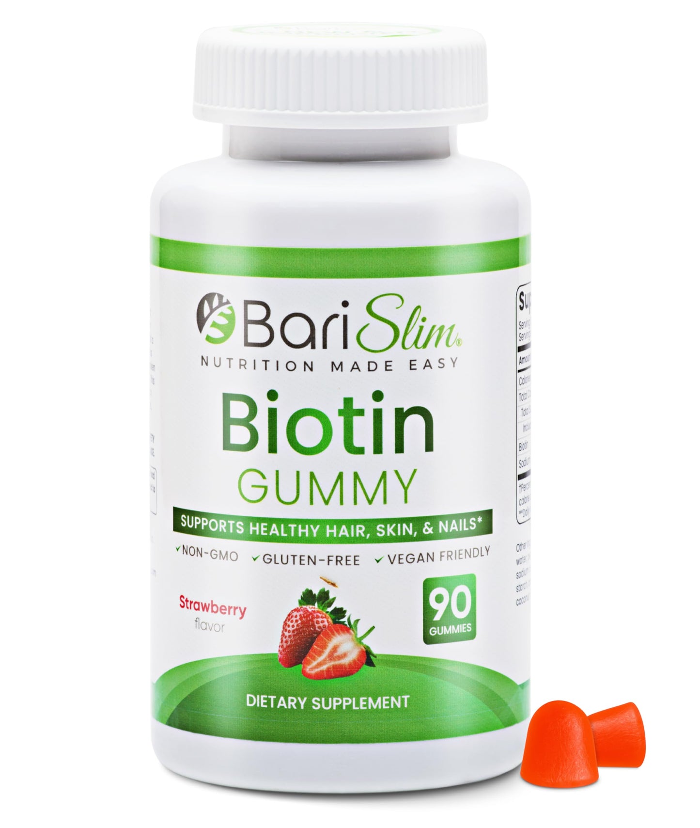 BariSlim Bariatric Vitamin Biotin Gummies, 90 Count