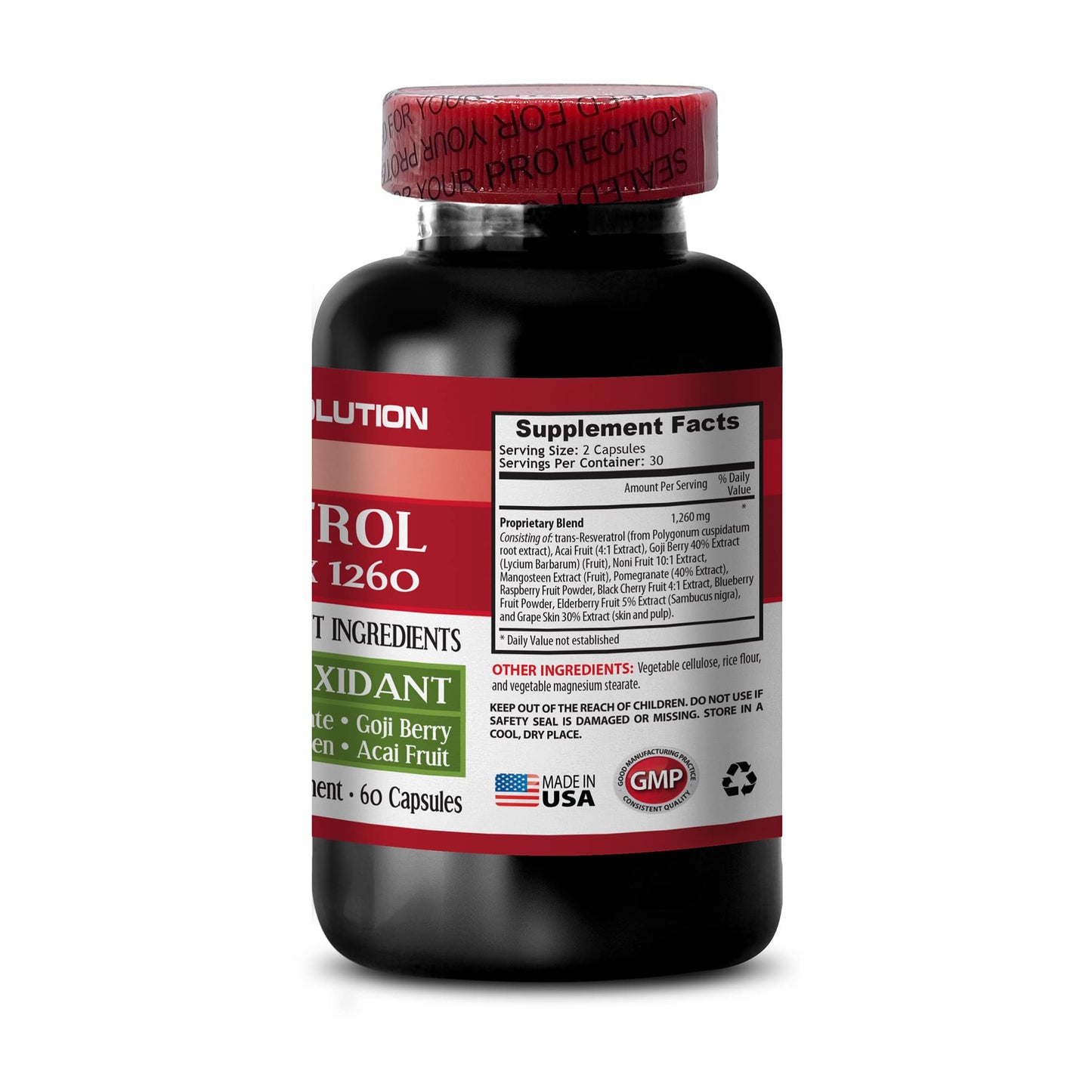 Health Solution Prime Resveratrol Supreme Complex Capsules, 180 Capsules