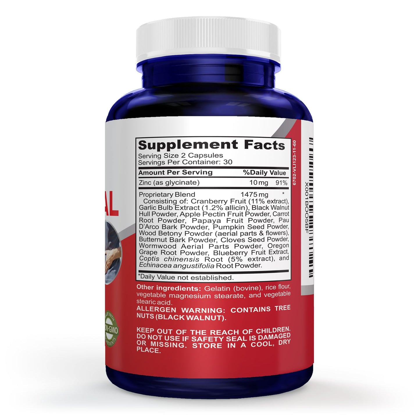 NusaPure Intestinal Support Capsules 60 Count