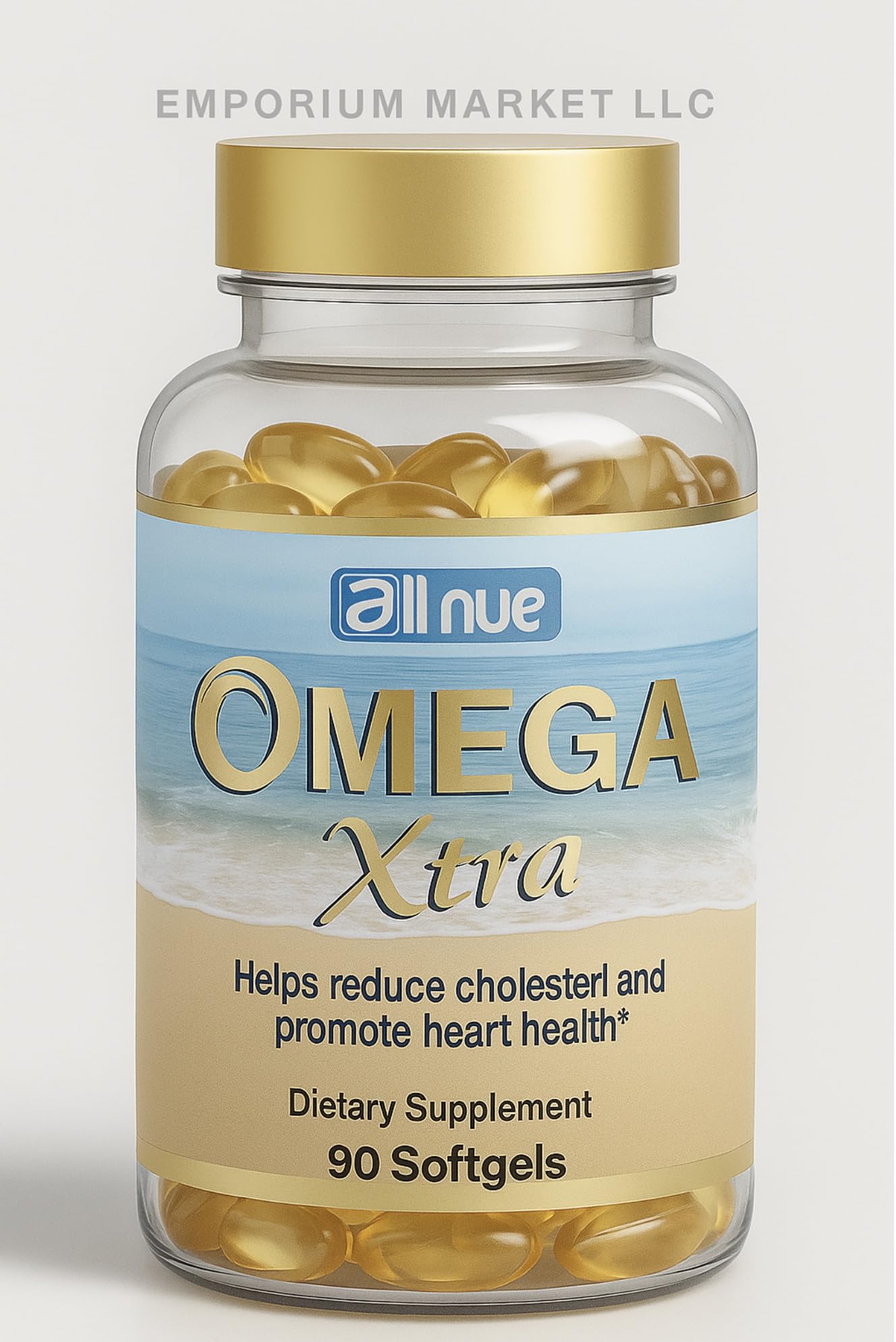 Generic Omega – High Potency Omega-3 Fish Oil with EPA & DHA Capsule, 90 Count