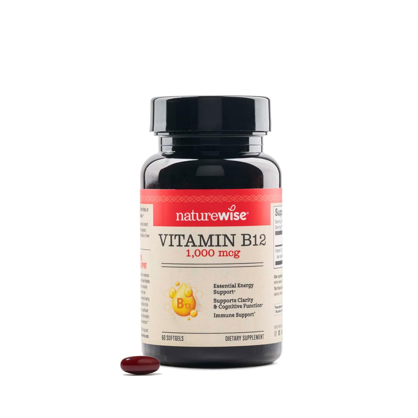 NatureWise Vitamin B12 1000 mcg Softgels 60 Count