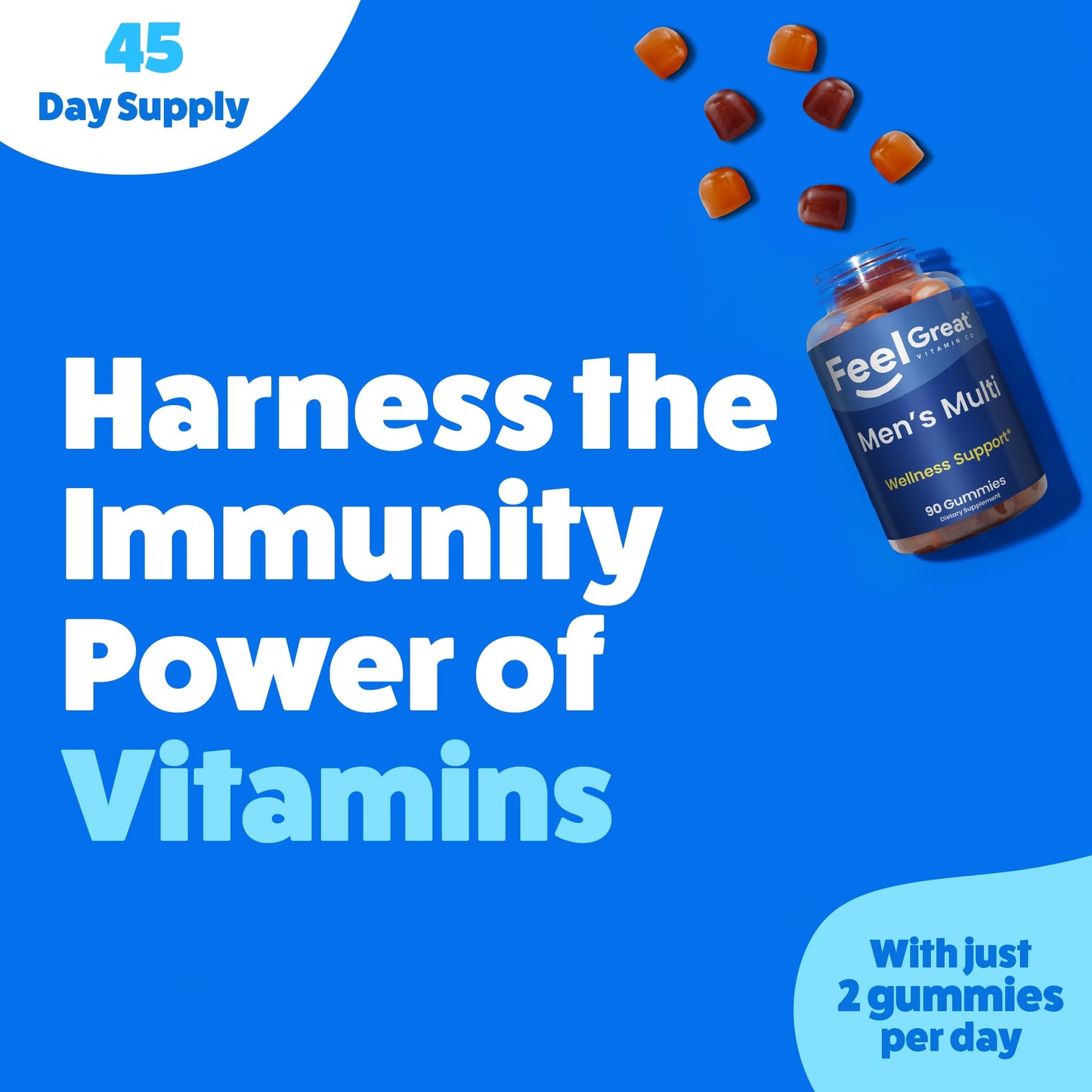 The Feel Great Vitamin Company Men's Multivitamin Gummies, 1 Count