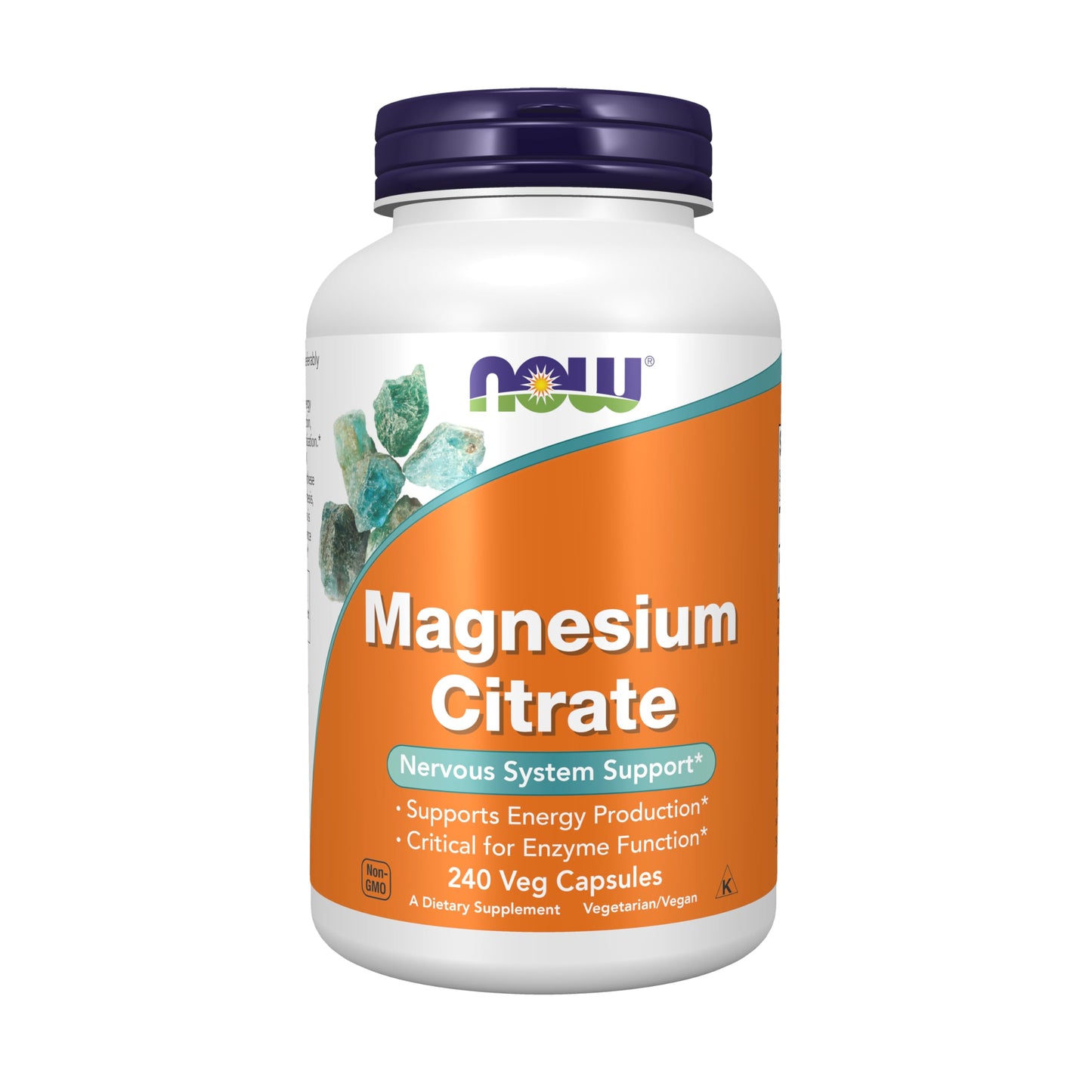 NOW Foods Magnesium Citrate Veg Capsules, 240