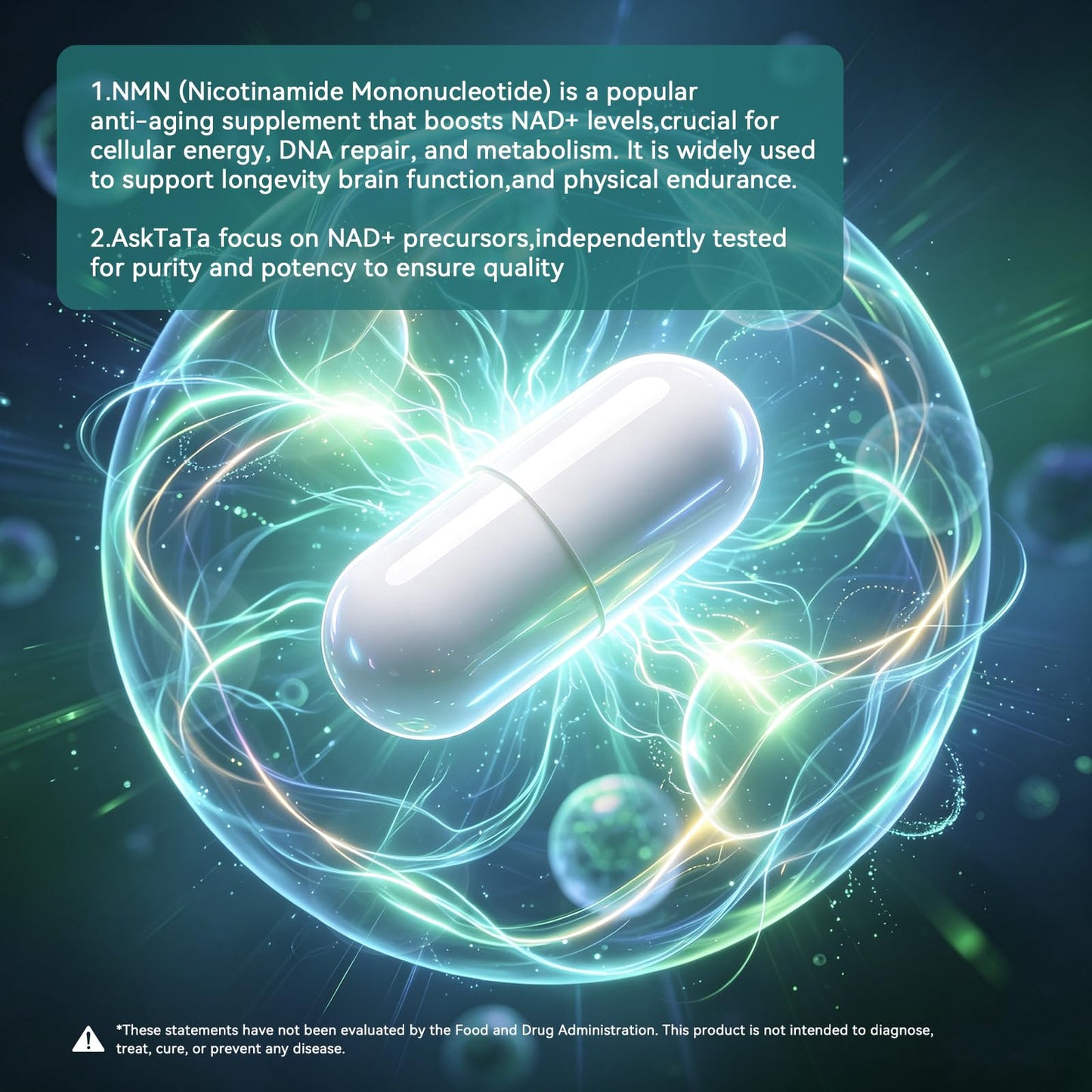 AskTaTa NMN Supplement Capsule 120 Capsules