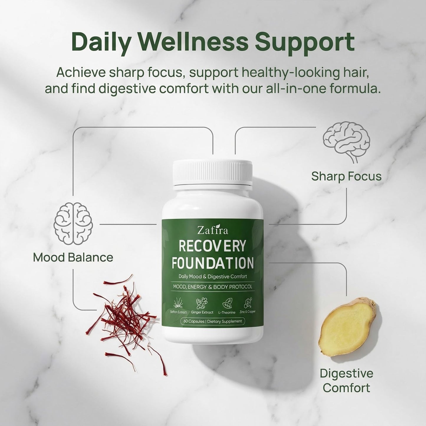 GLORAMD Zafira Recovery Foundation Capsule, 1 Capsule