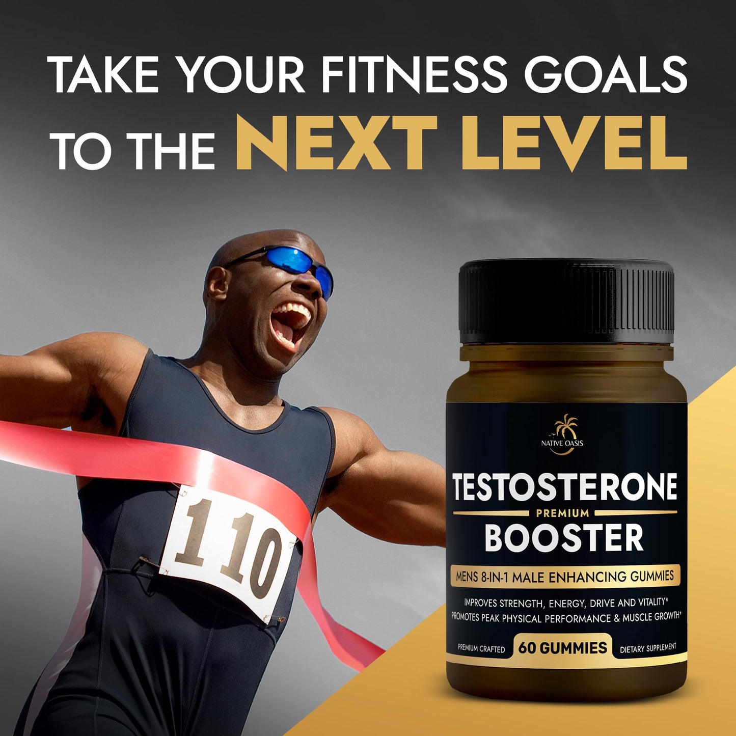 Native Oasis Testosterone Booster Gummies 120 Count