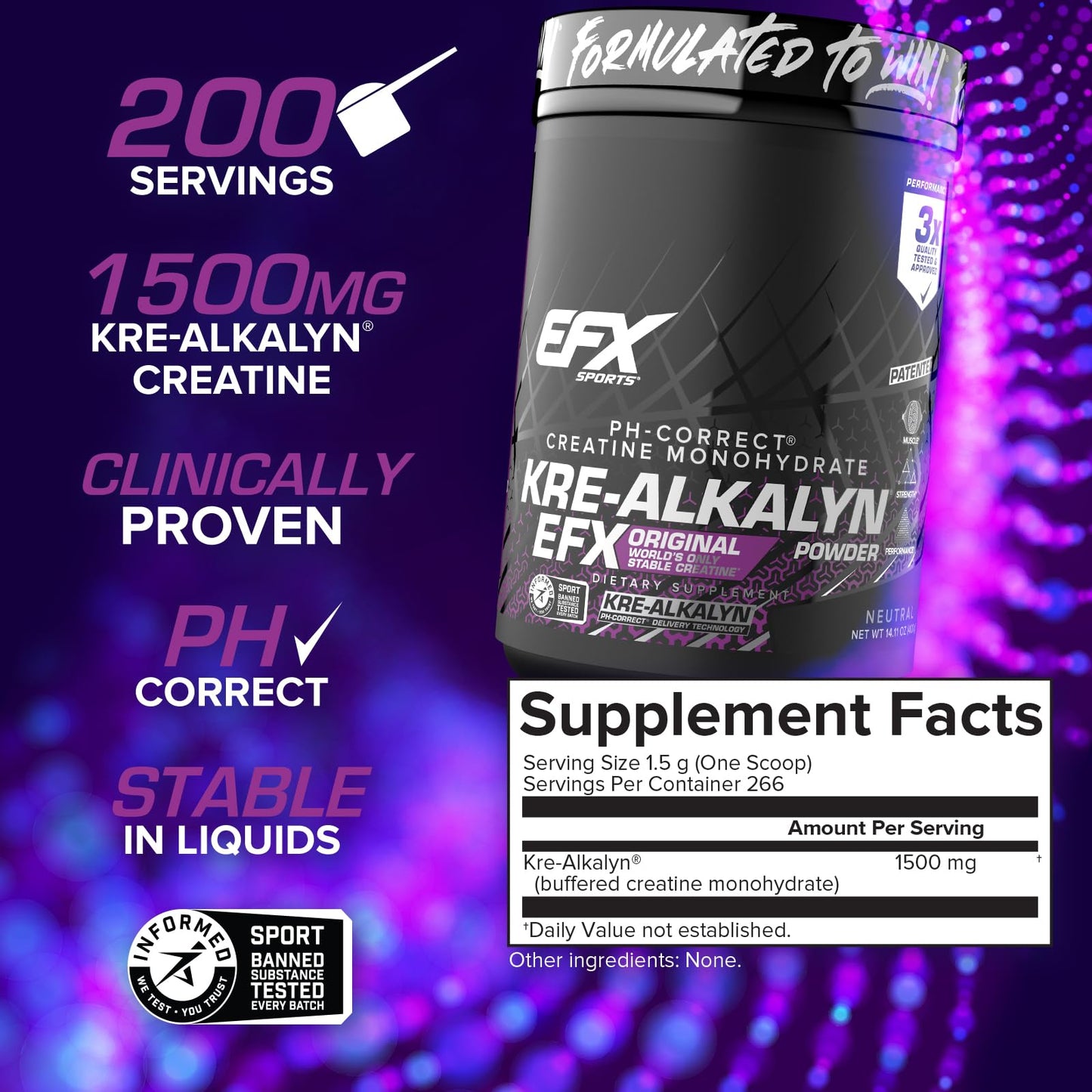 EFX Sports Kre-Alkalyn EFX Powder 14.11