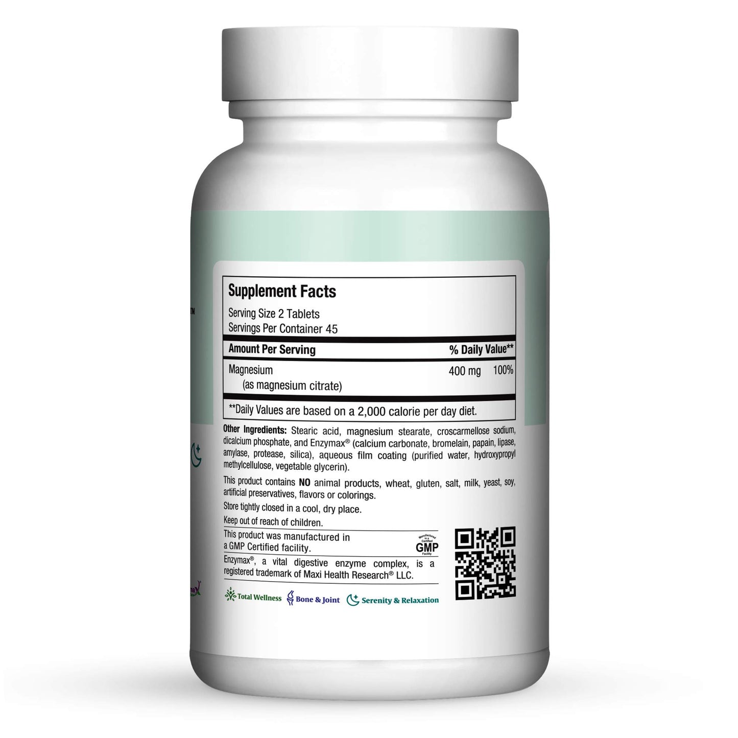 Maxi Health Magnesium Citrate Supplement 90 Tablets
