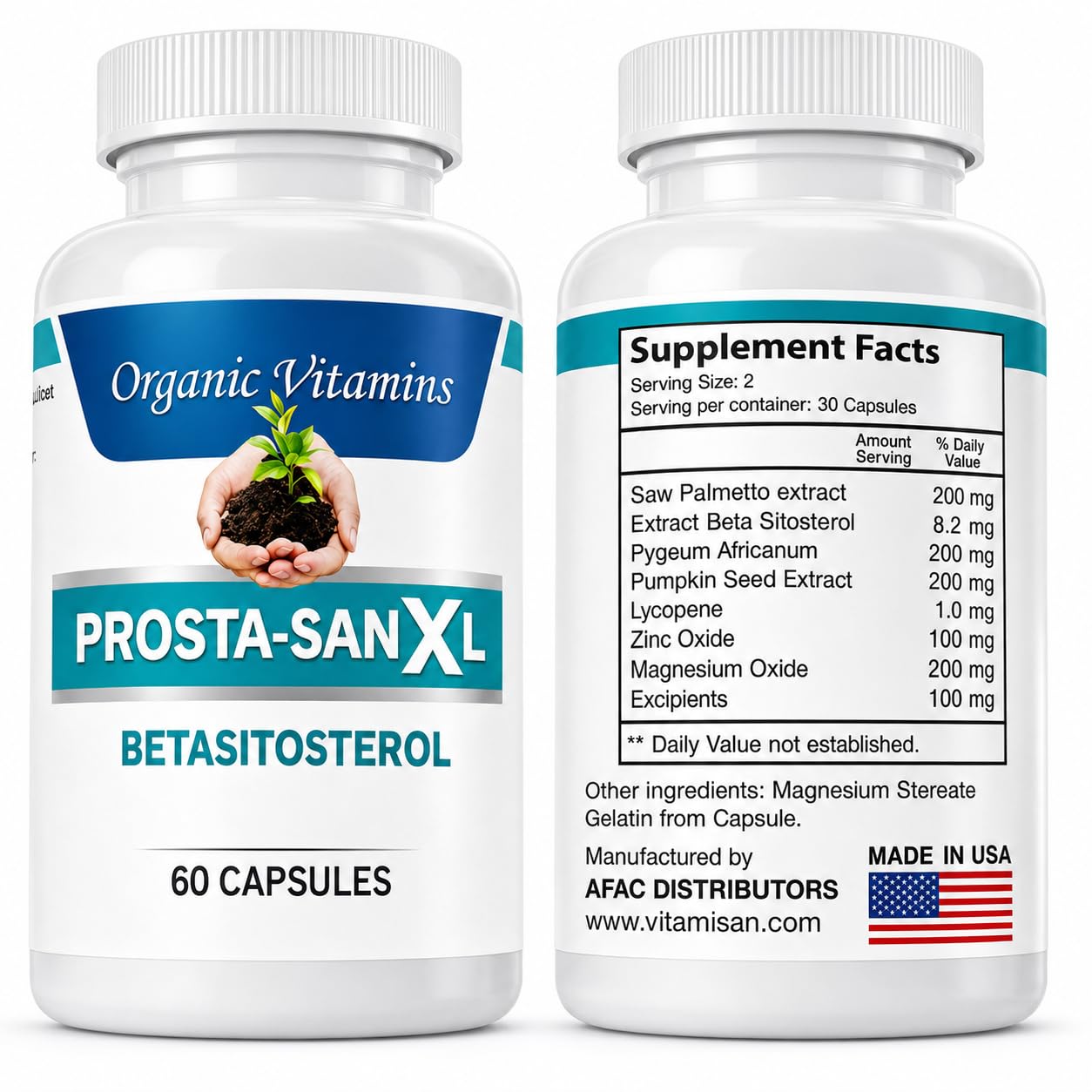 Prosta San XL Beta Sitosterol with Saw Palmetto Capsule 60 Capsules