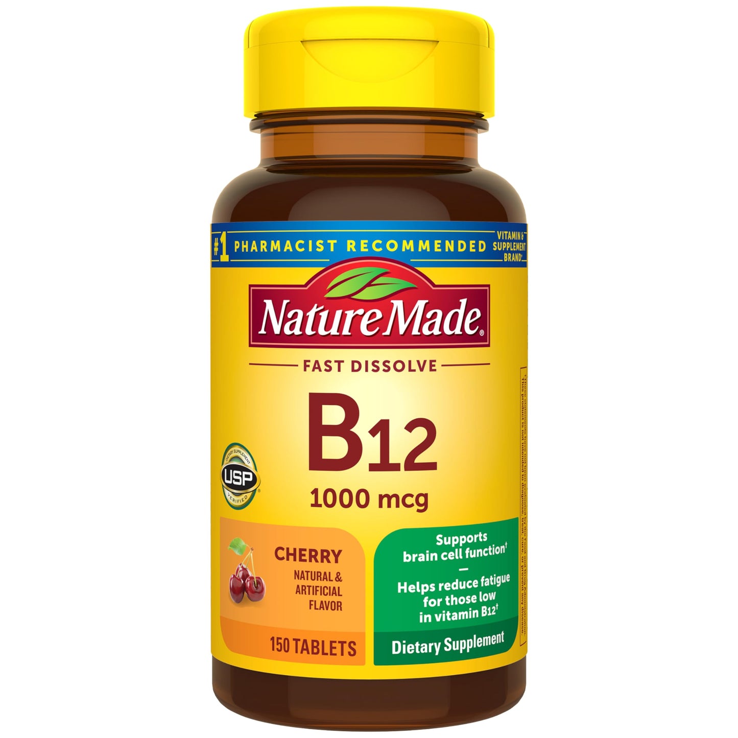 Nature Made Vitamin B12 1000 mcg Tablets, 150 Count