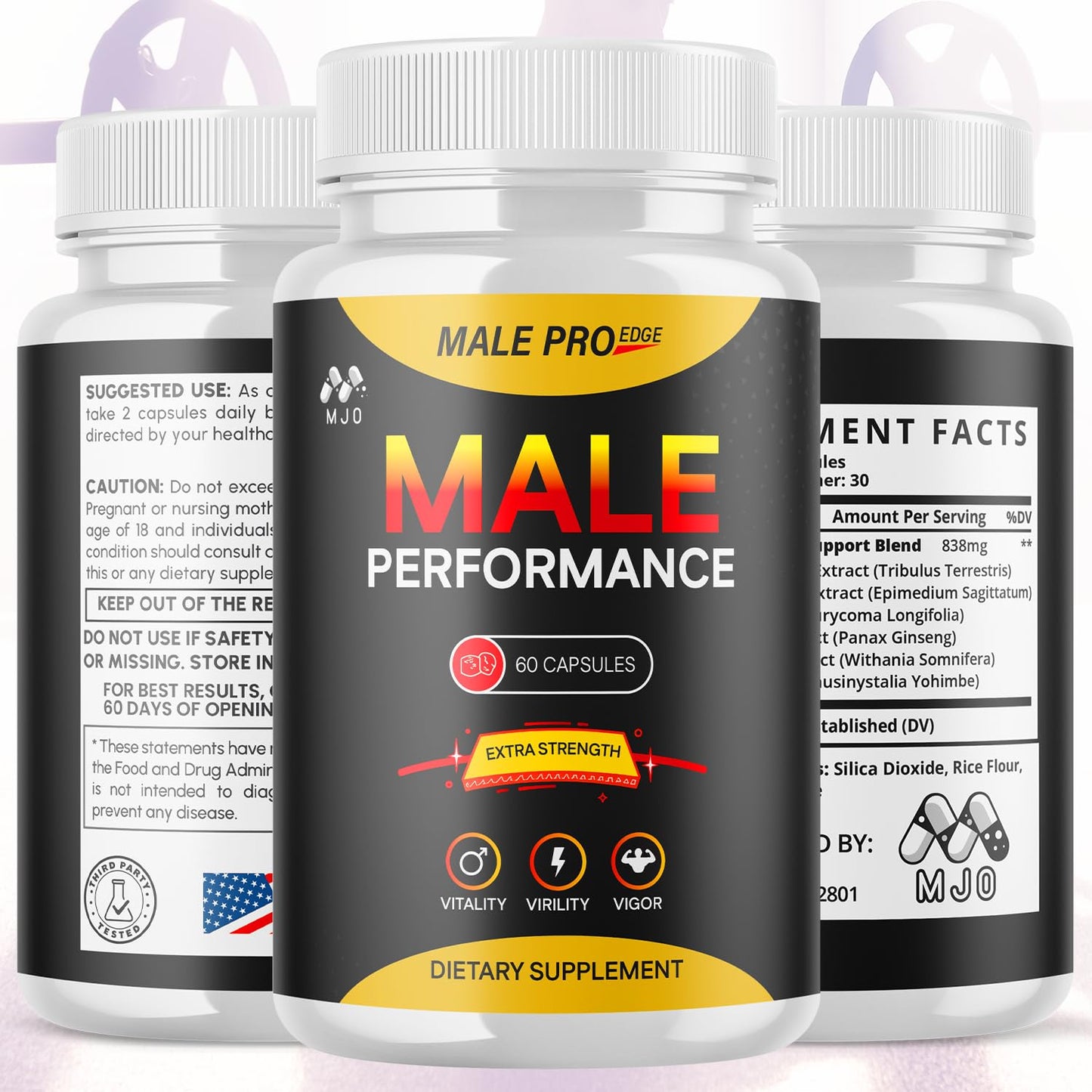 MJO Male Pro Edge Capsules 60 Count