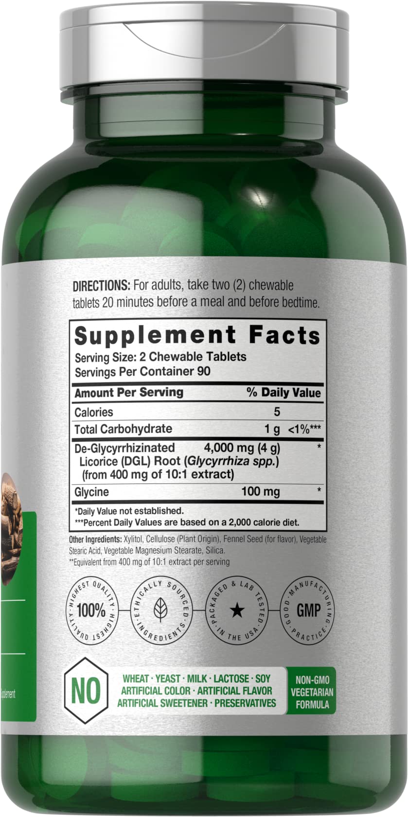 Horbäach DGL Licorice Supplement Chewable Tablets 180