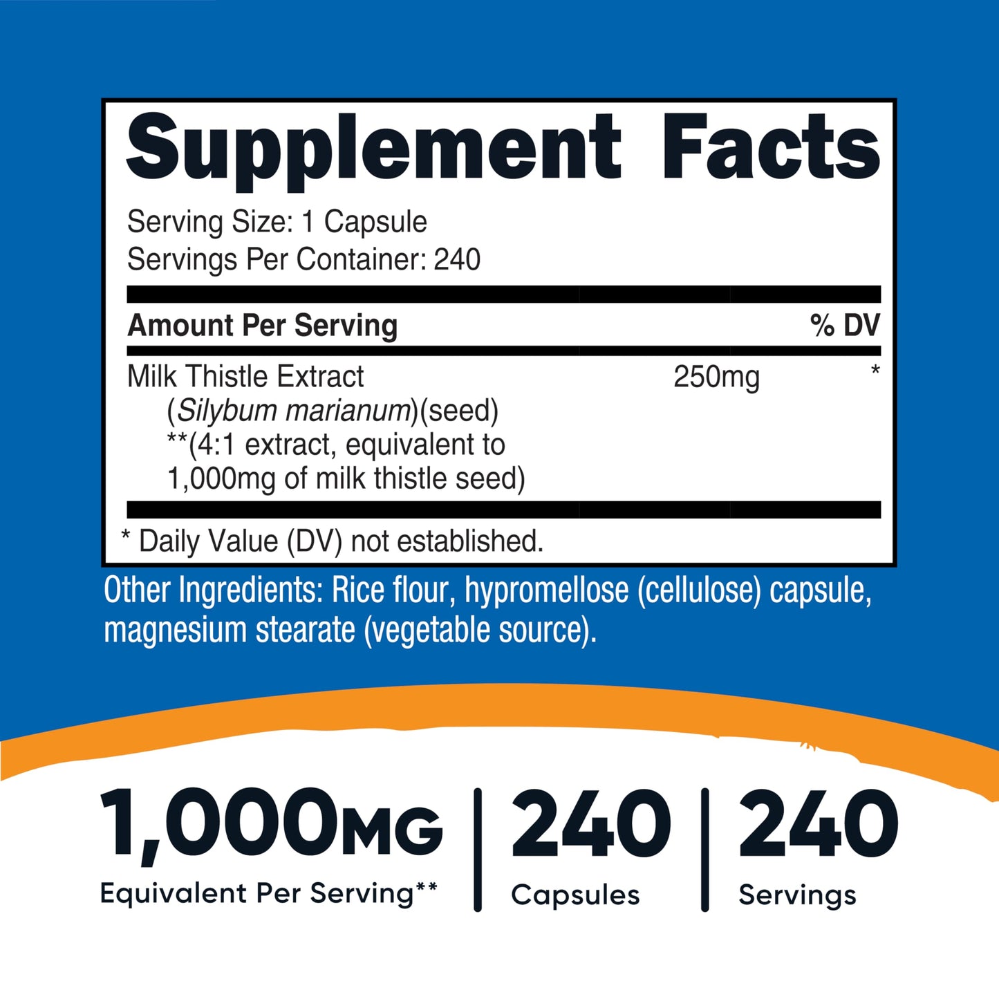 Nutricost Milk Thistle Extract 720 Capsules