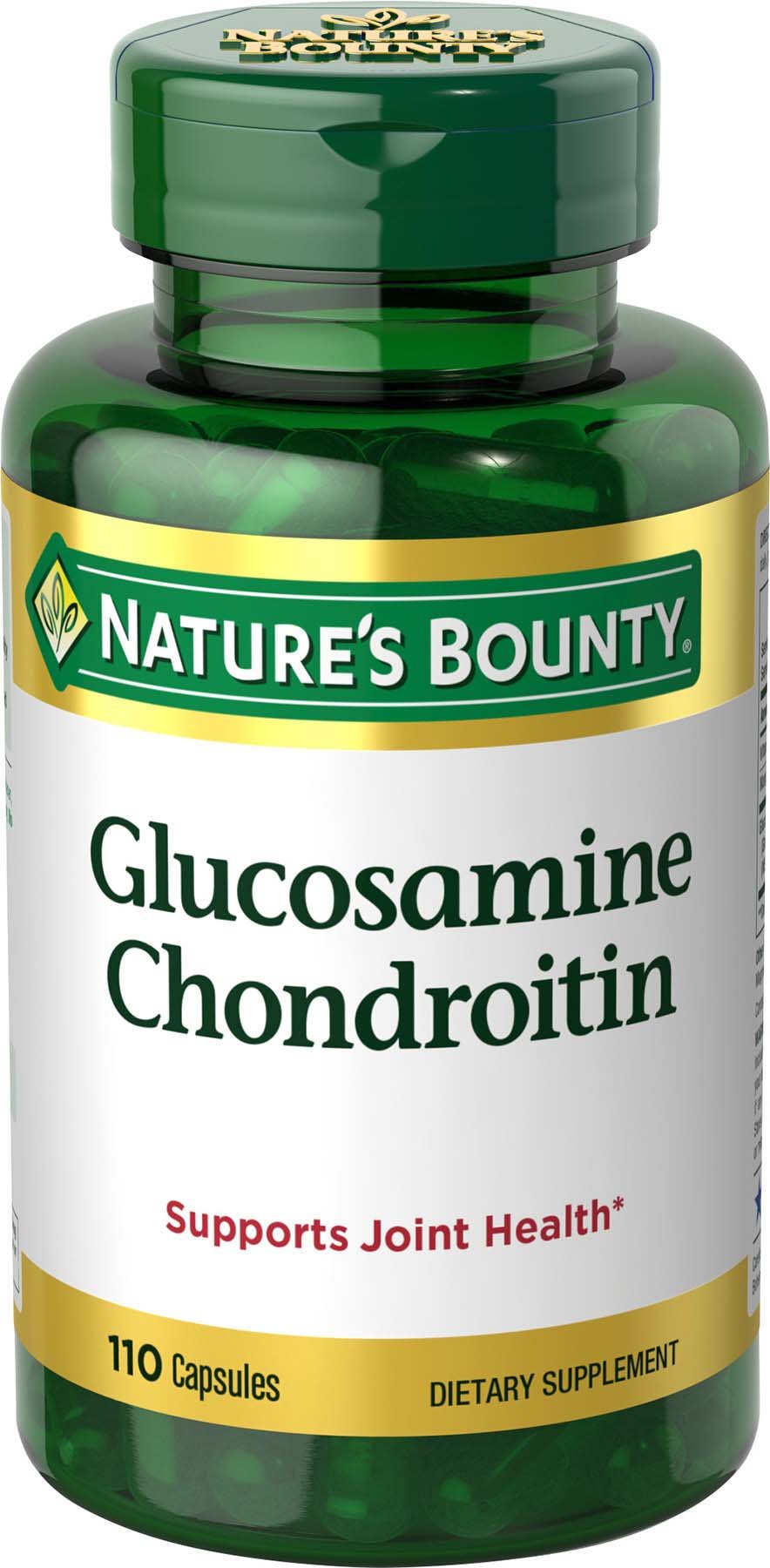 Nature's Bounty Glucosamine Chondroitin Capsules, 110 Capsules