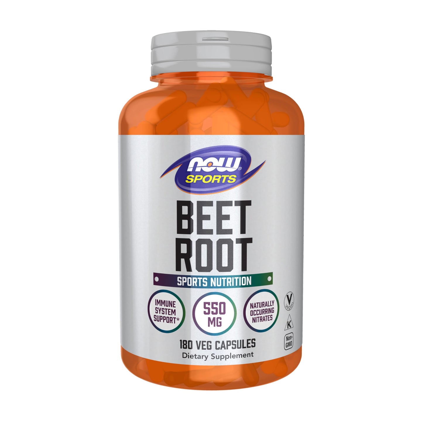 NOW Foods Beet Root Veg Capsules, 180 Count