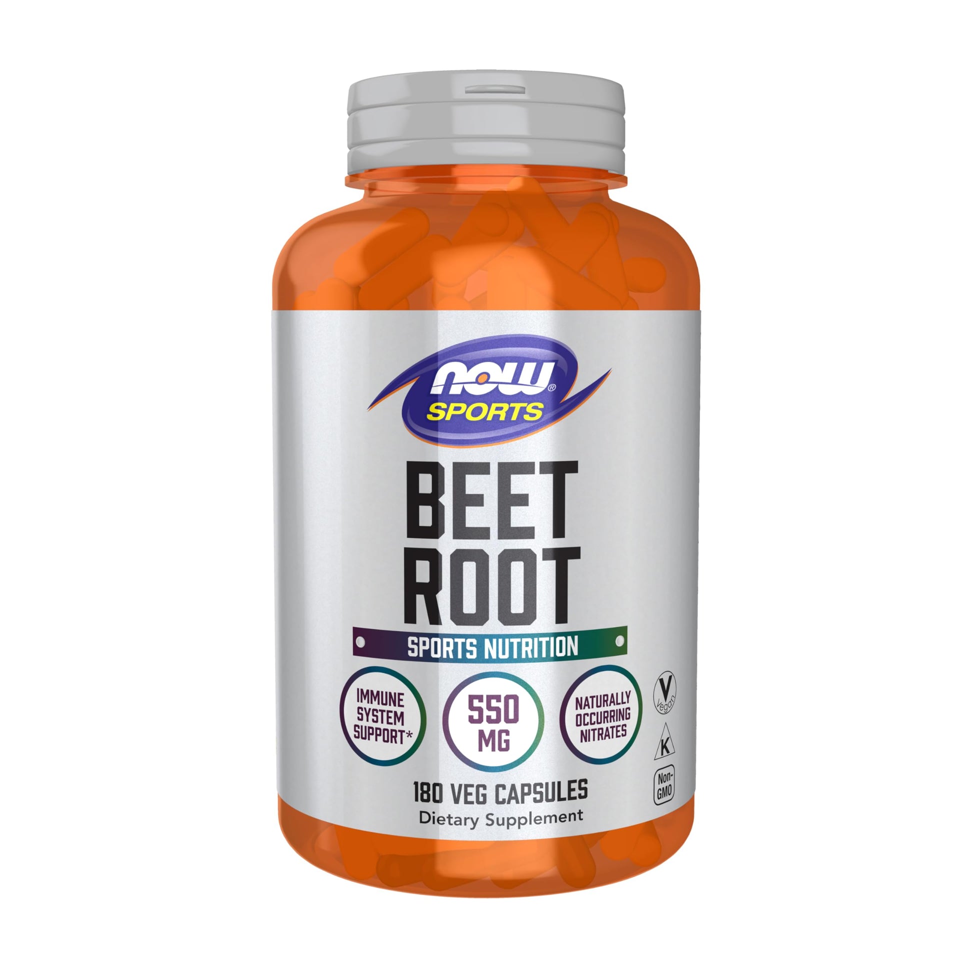 NOW Foods Beet Root Veg Capsules, 180 Count