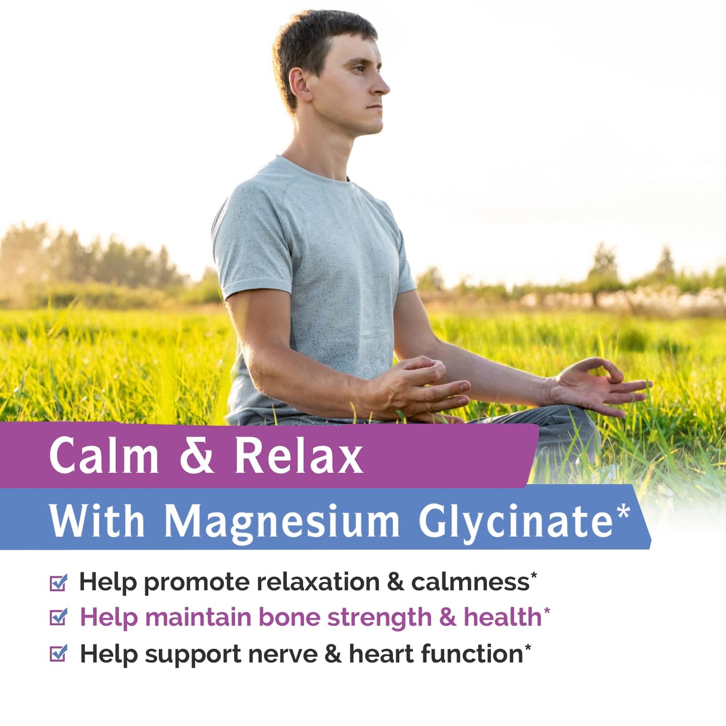 Innate Vitality Magnesium Glycinate 400mg Capsules, 240 Count