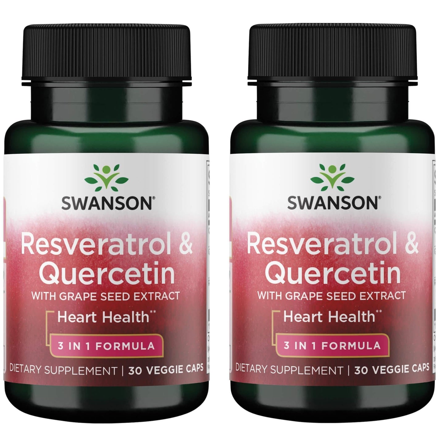 Swanson Resveratrol & Quercetin 60 Veg Capsules
