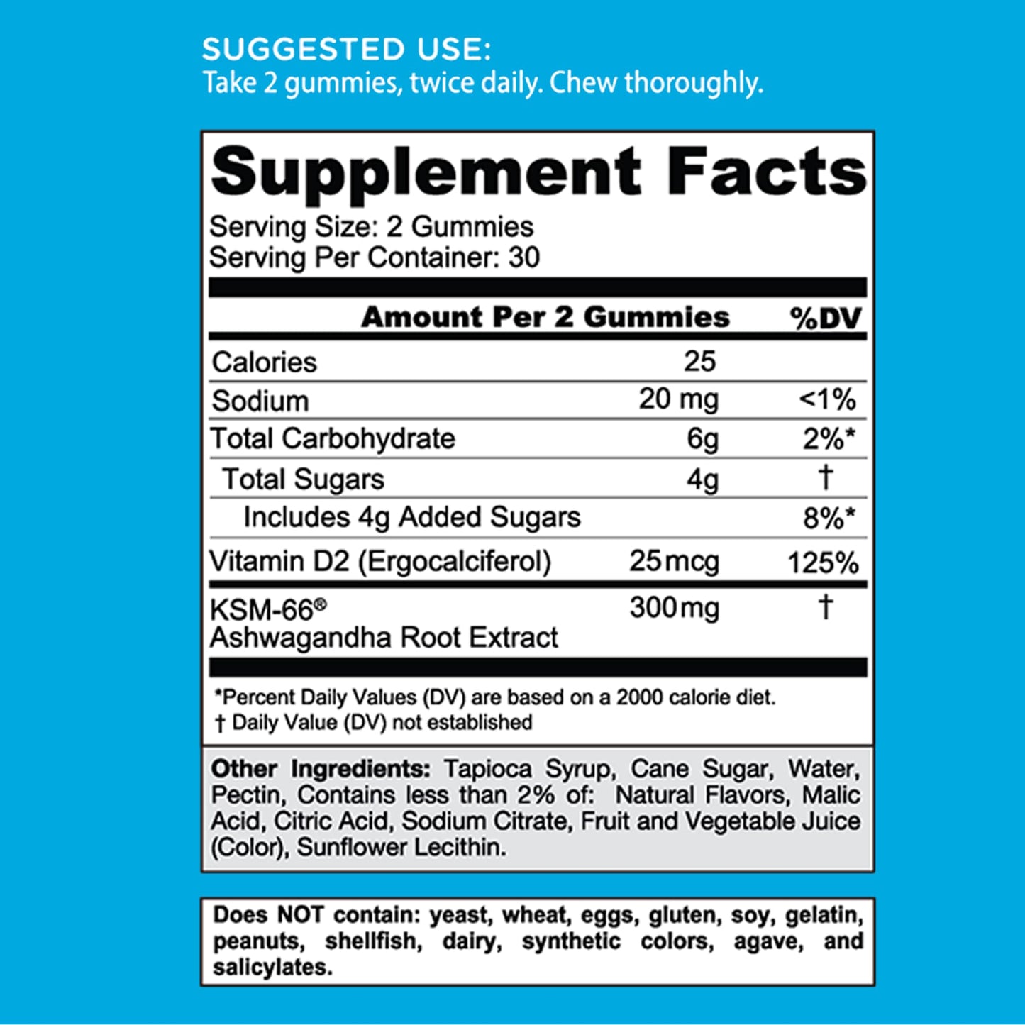 Goli Ashwagandha & Vitamin D Gummy, 180 Gummies