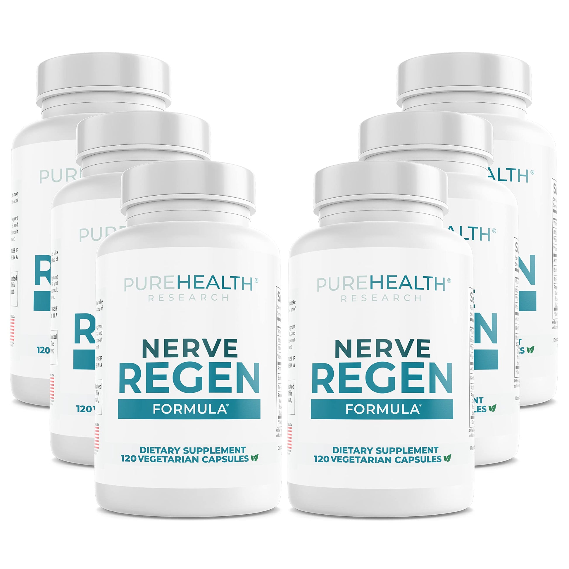 PUREHEALTH RESEARCH Nerve Regen Formula Nerve Support Supplement for Feet & Hands 720 Capsules