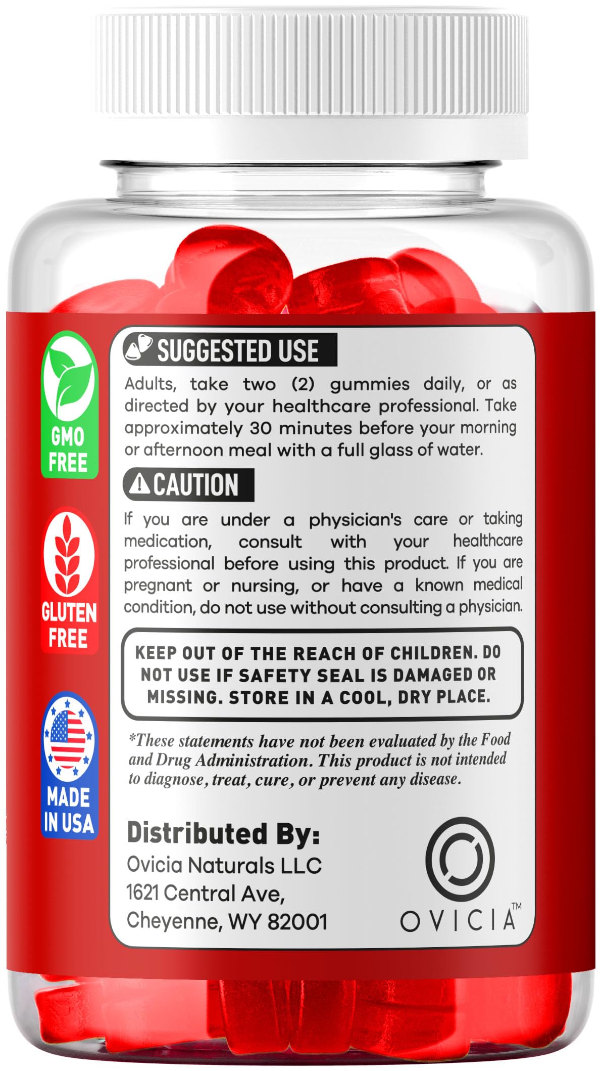 OVICIA 21 Keto Gummies Gummy 60 Count