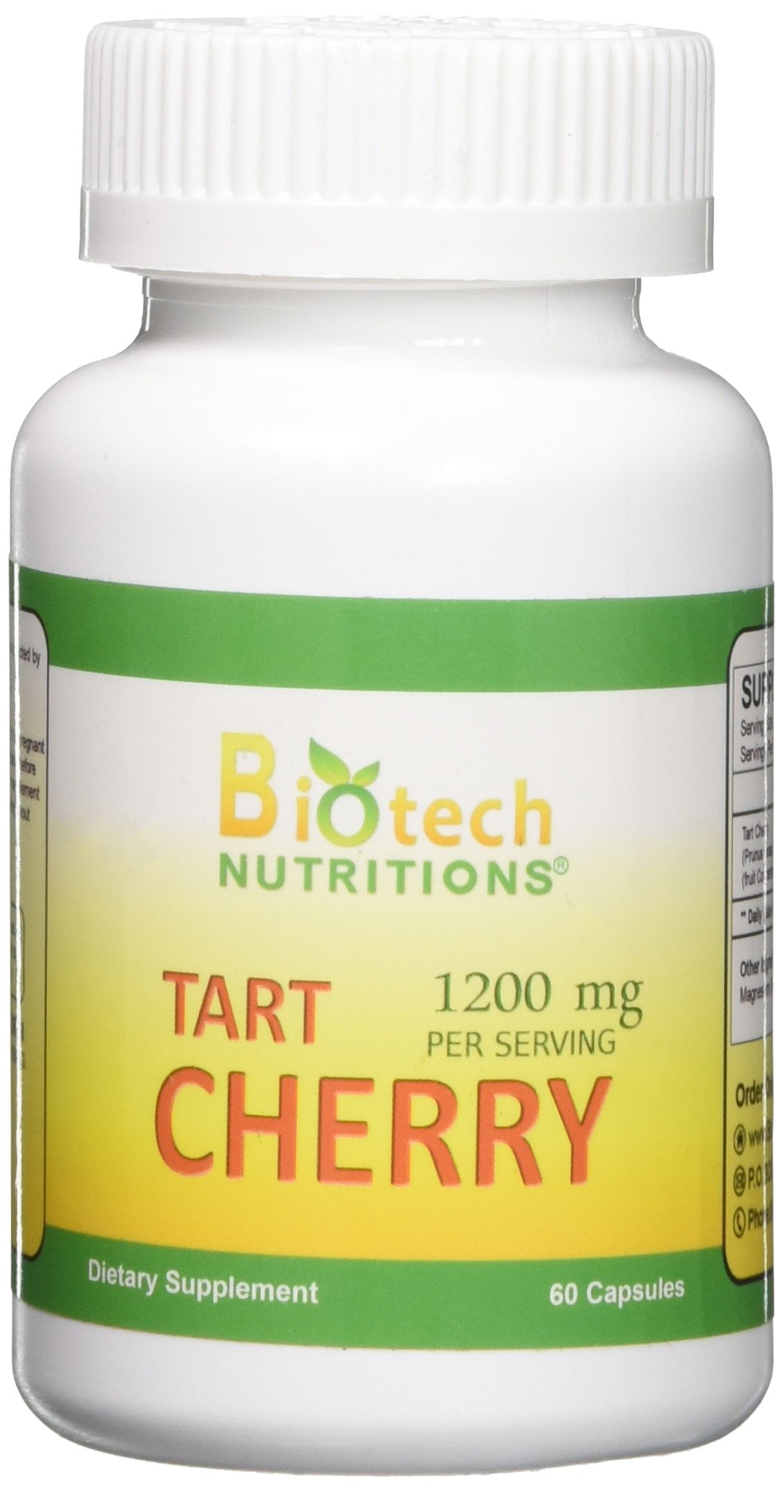 Biotech Nutritions Tart Cherry Vegetable Capsules 60 Count