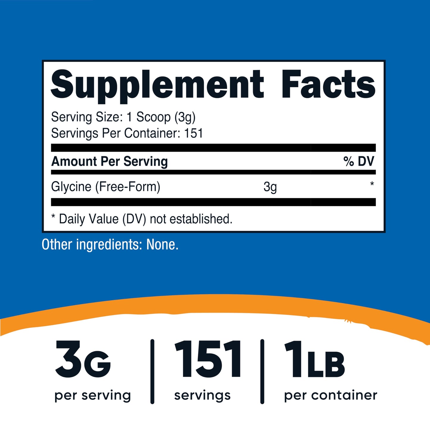 Nutricost Glycine Powder 16 oz
