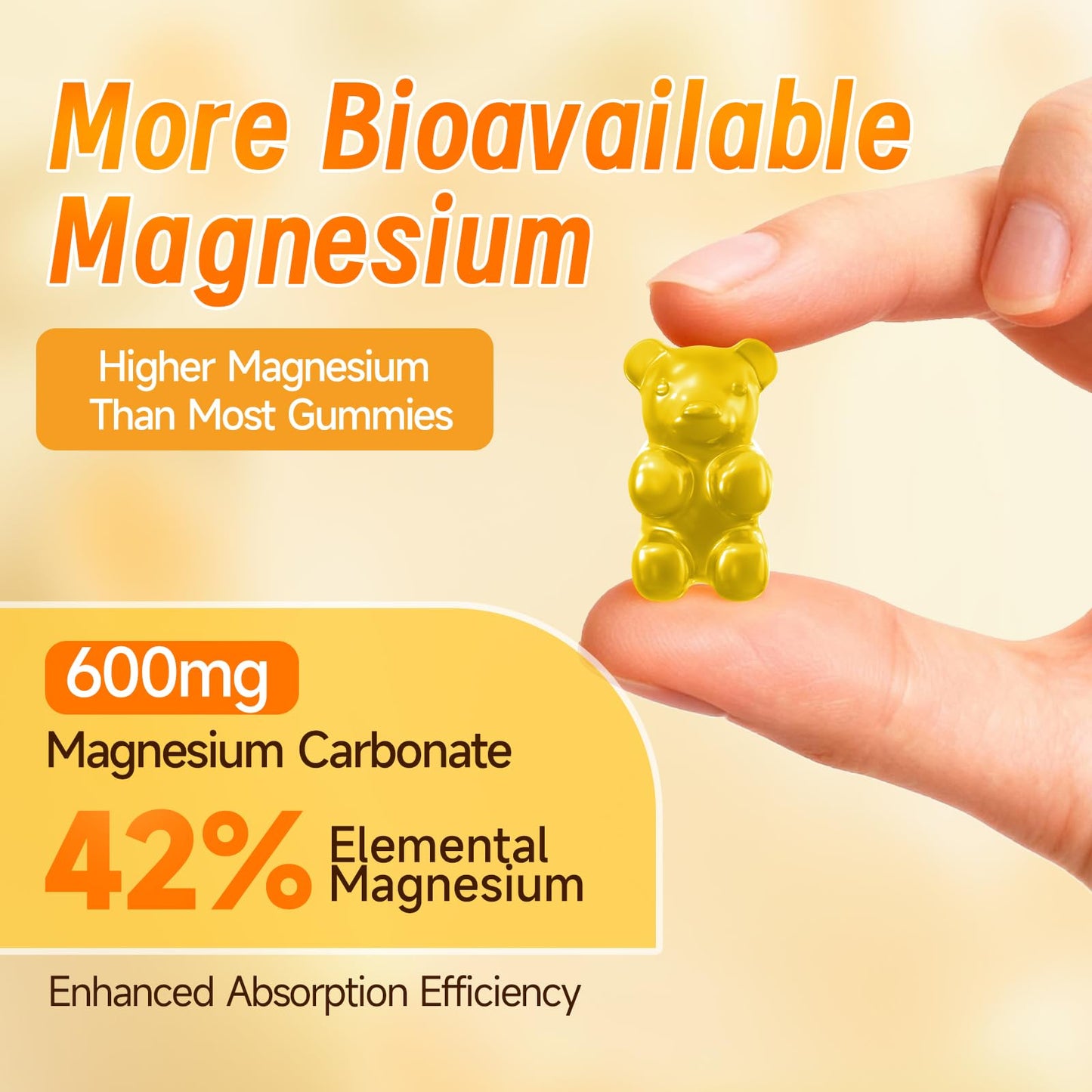 Trawecual Magnesium Carbonate Gummies 600mg, 60 Gummies