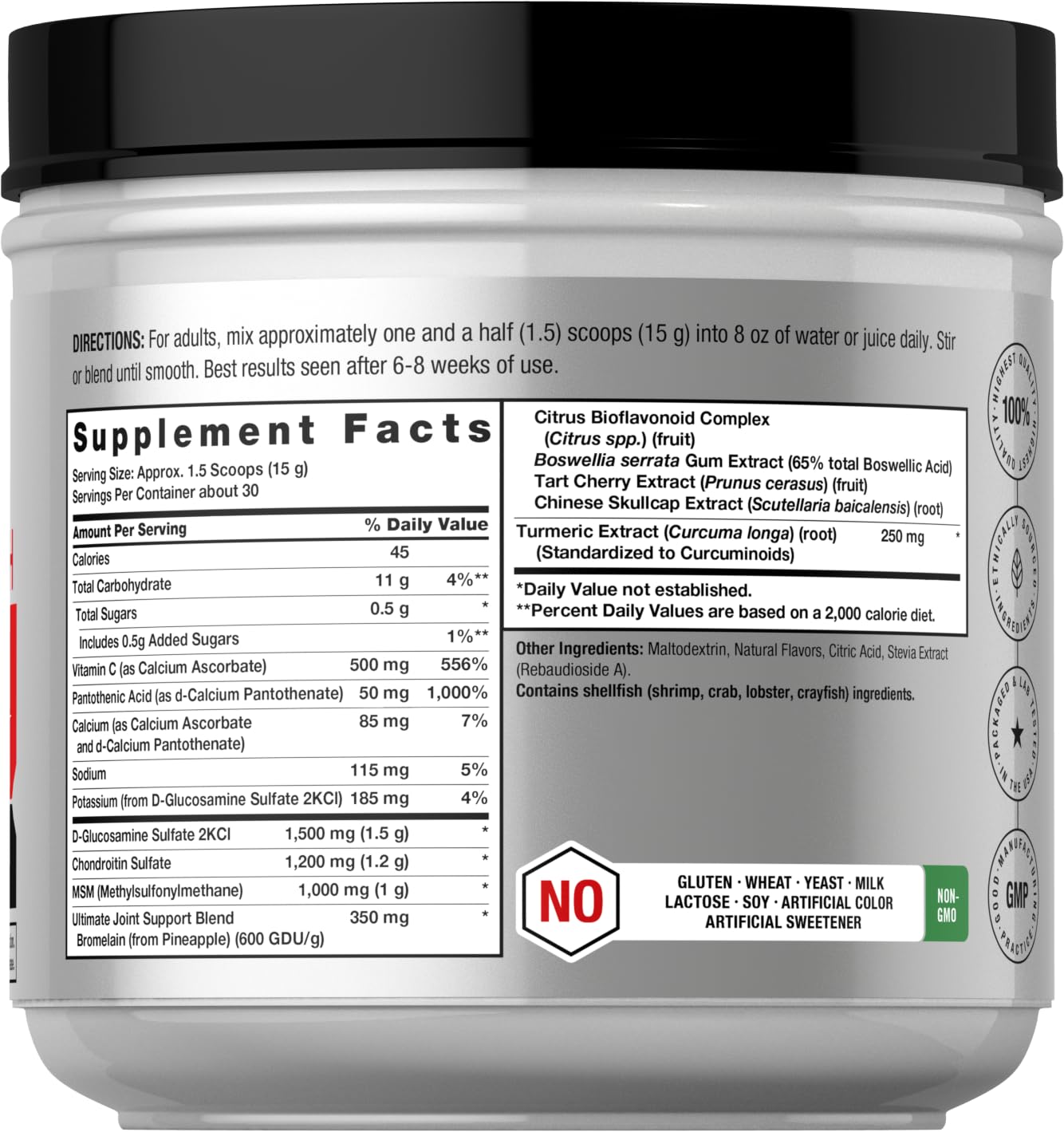 Horbäach Joint Support Supplement Powder 16 oz