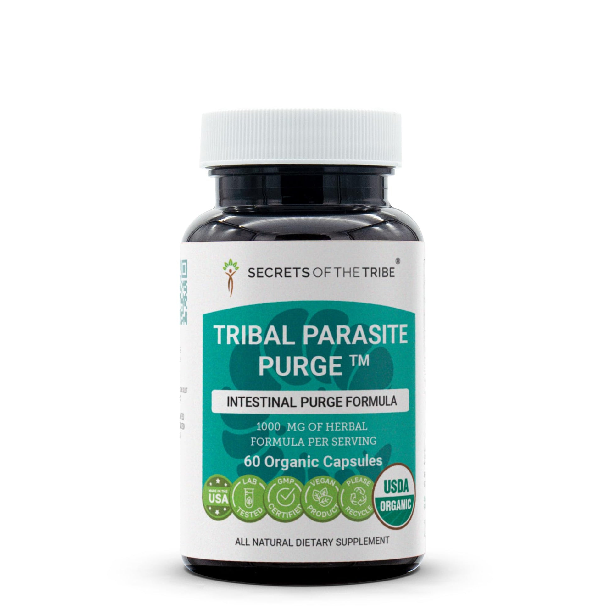 Secrets of the Tribe Tribal Parasite Purge Capsules, 60 Count
