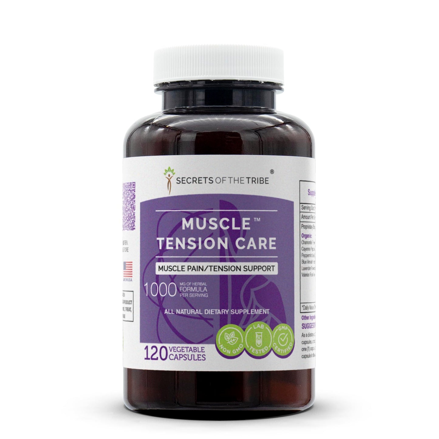 Secrets of the Tribe Muscle Tension Care Capsule 120 Capsules