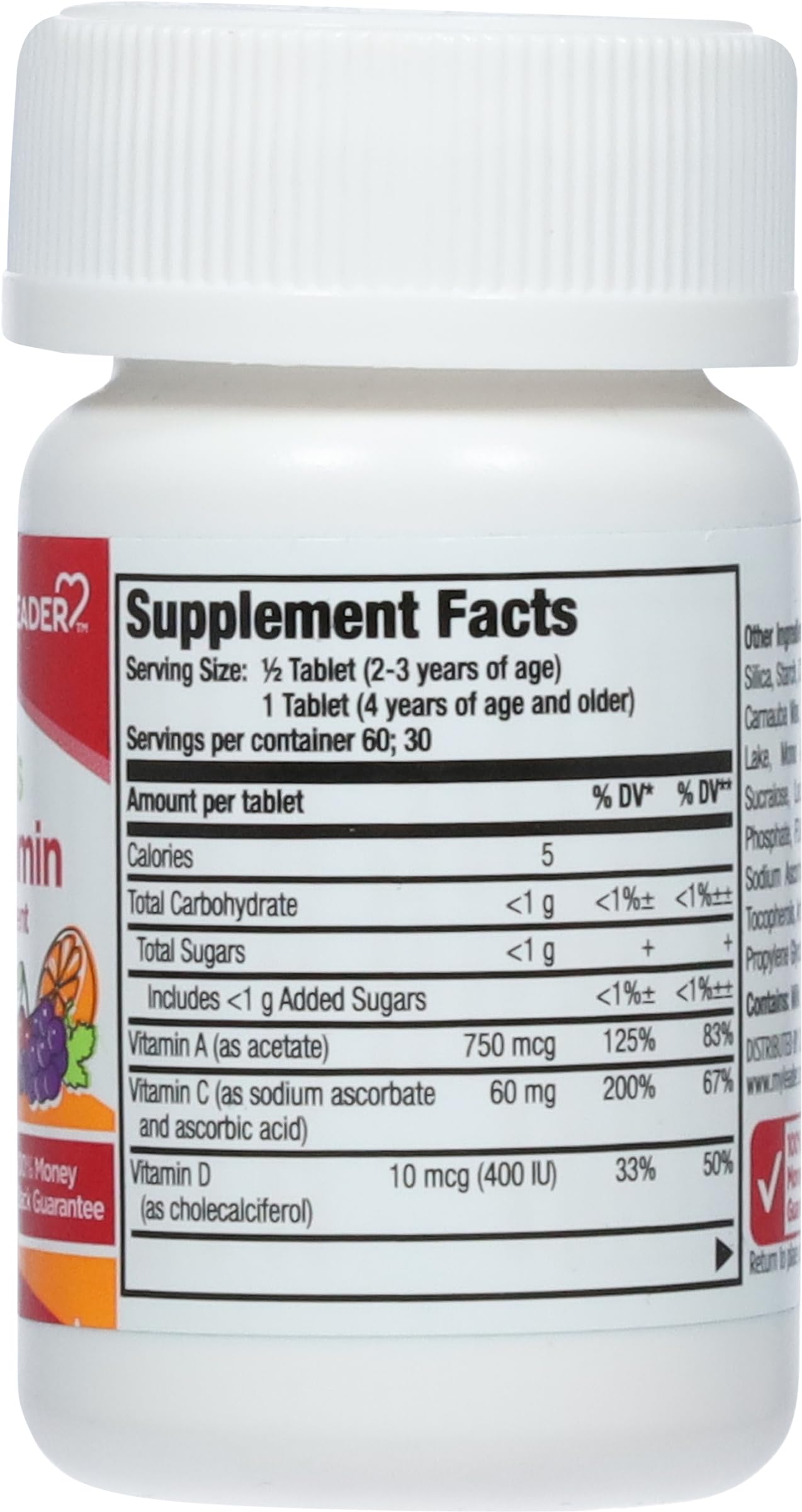 Leader Children's Multivitamin Chewable Tablets, 30 Count