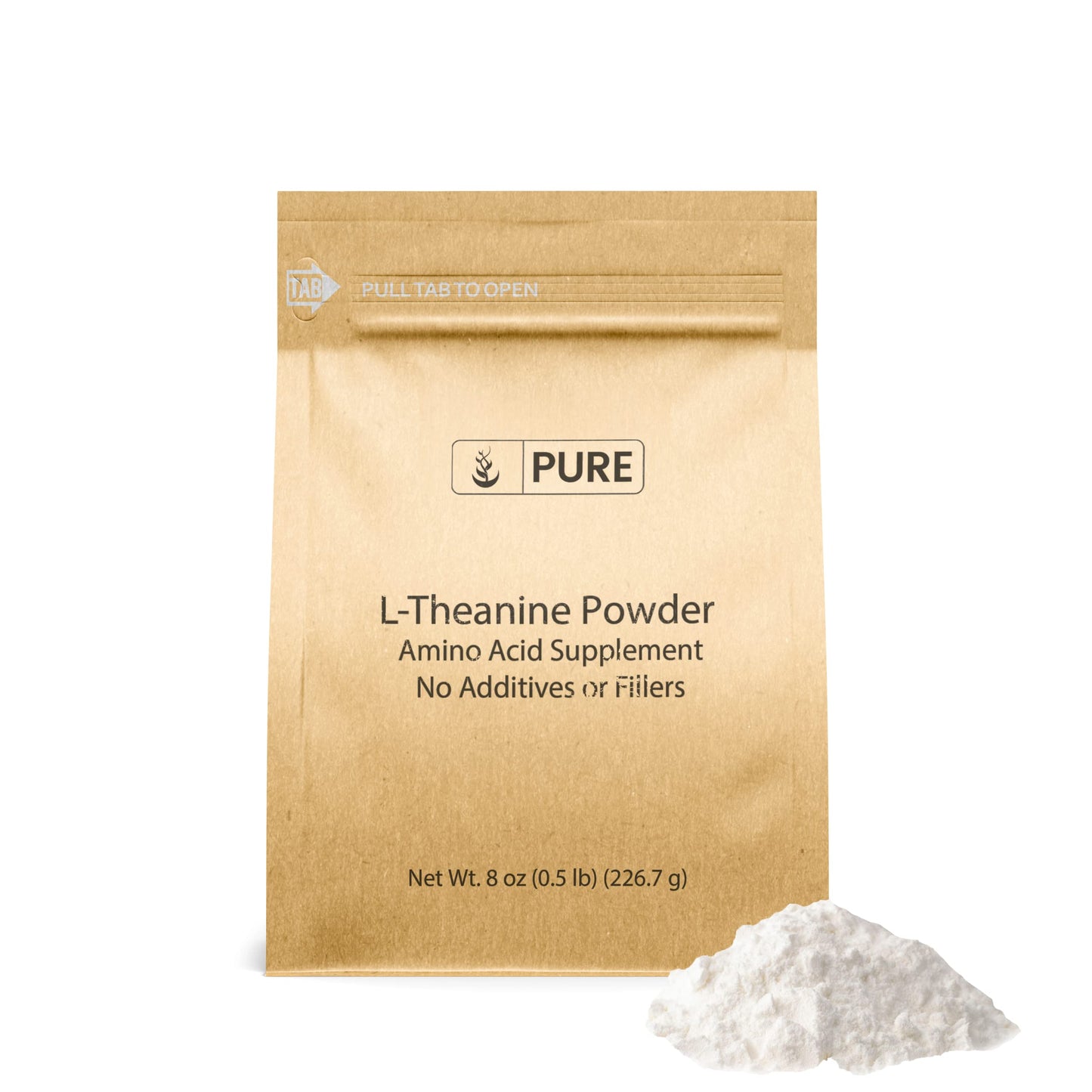 PURE ORIGINAL INGREDIENTS L-Theanine Powder, 8 oz