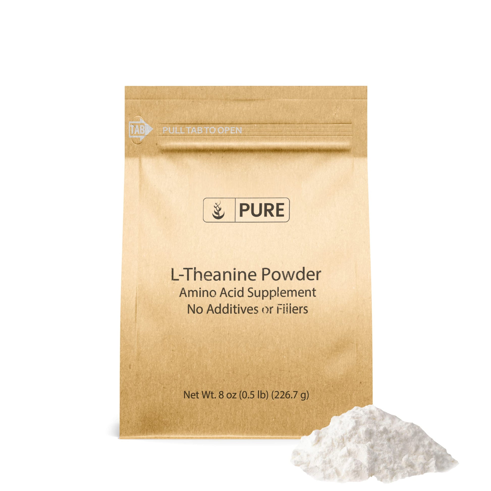 PURE ORIGINAL INGREDIENTS L-Theanine Powder, 8 oz