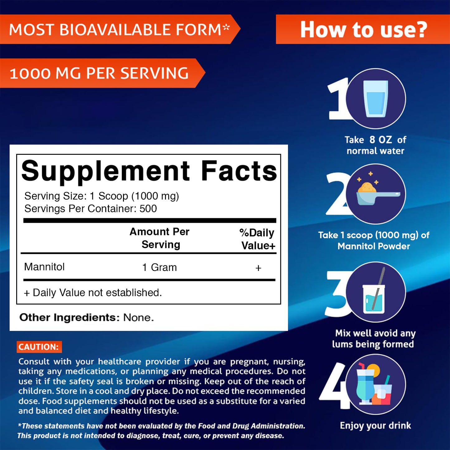 Vitamatic Mannitol Powder 35.8