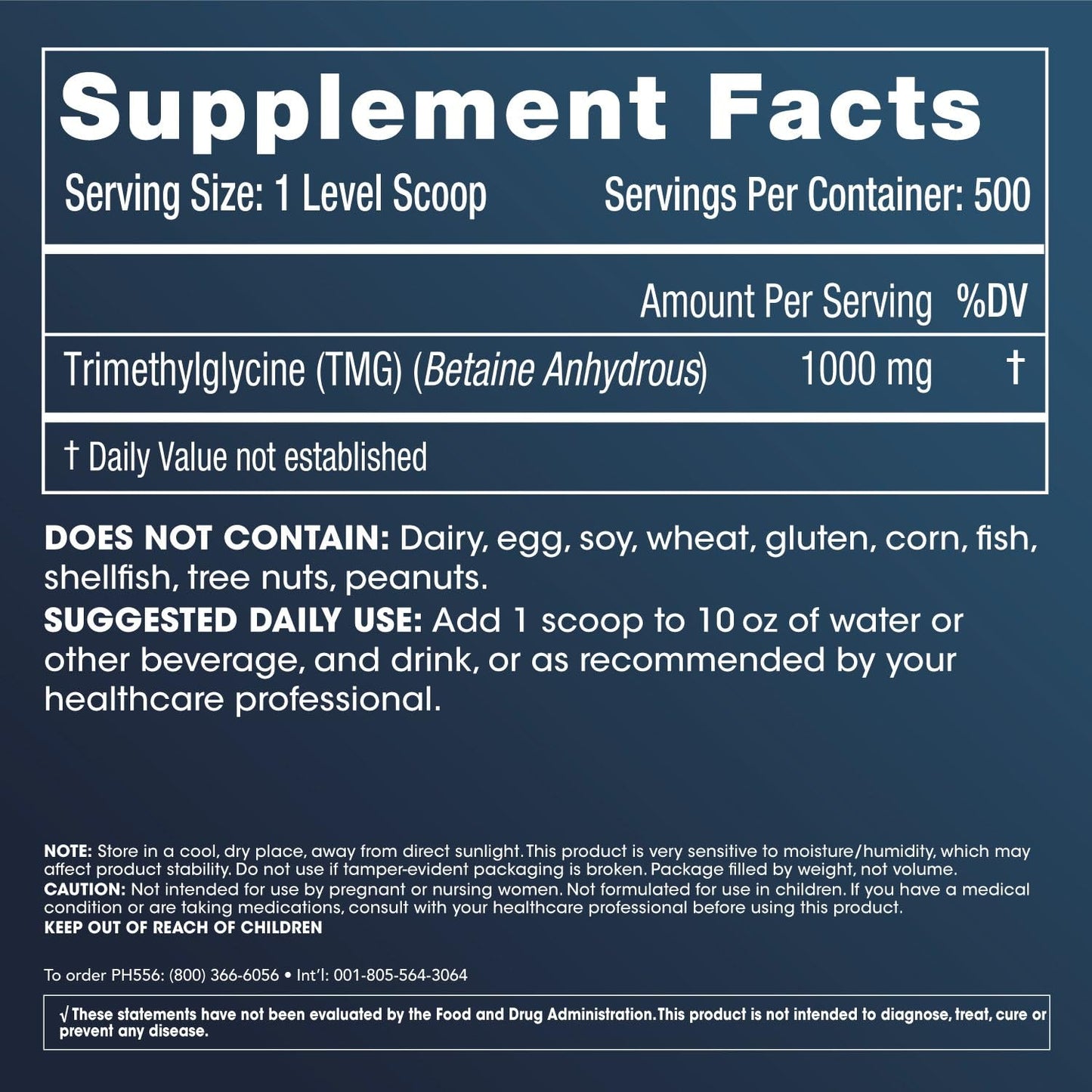 ProHealth Longevity TMG Pro Powder 17.6 oz