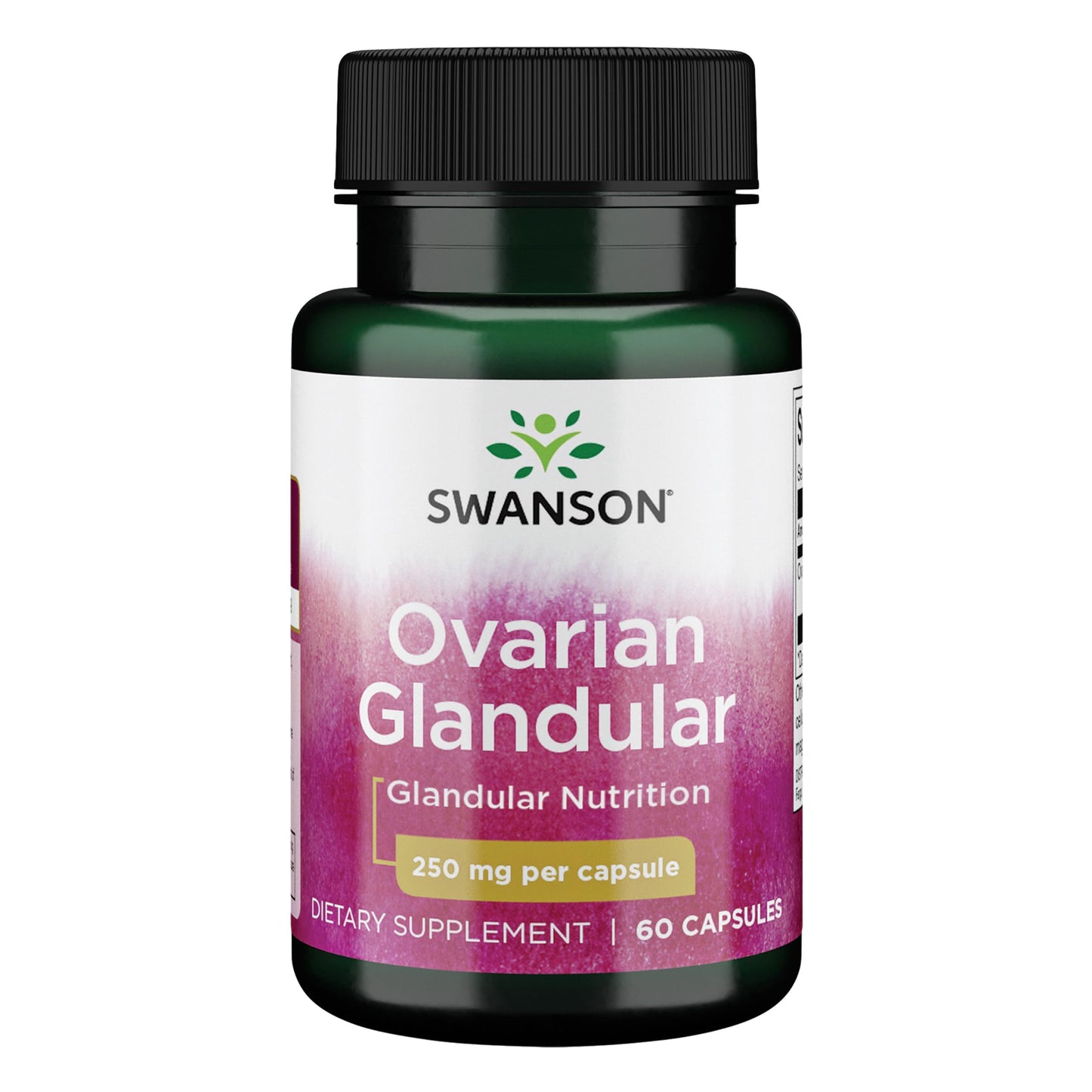Swanson Ovarian Glandular Supplement Capsules, 60 Count
