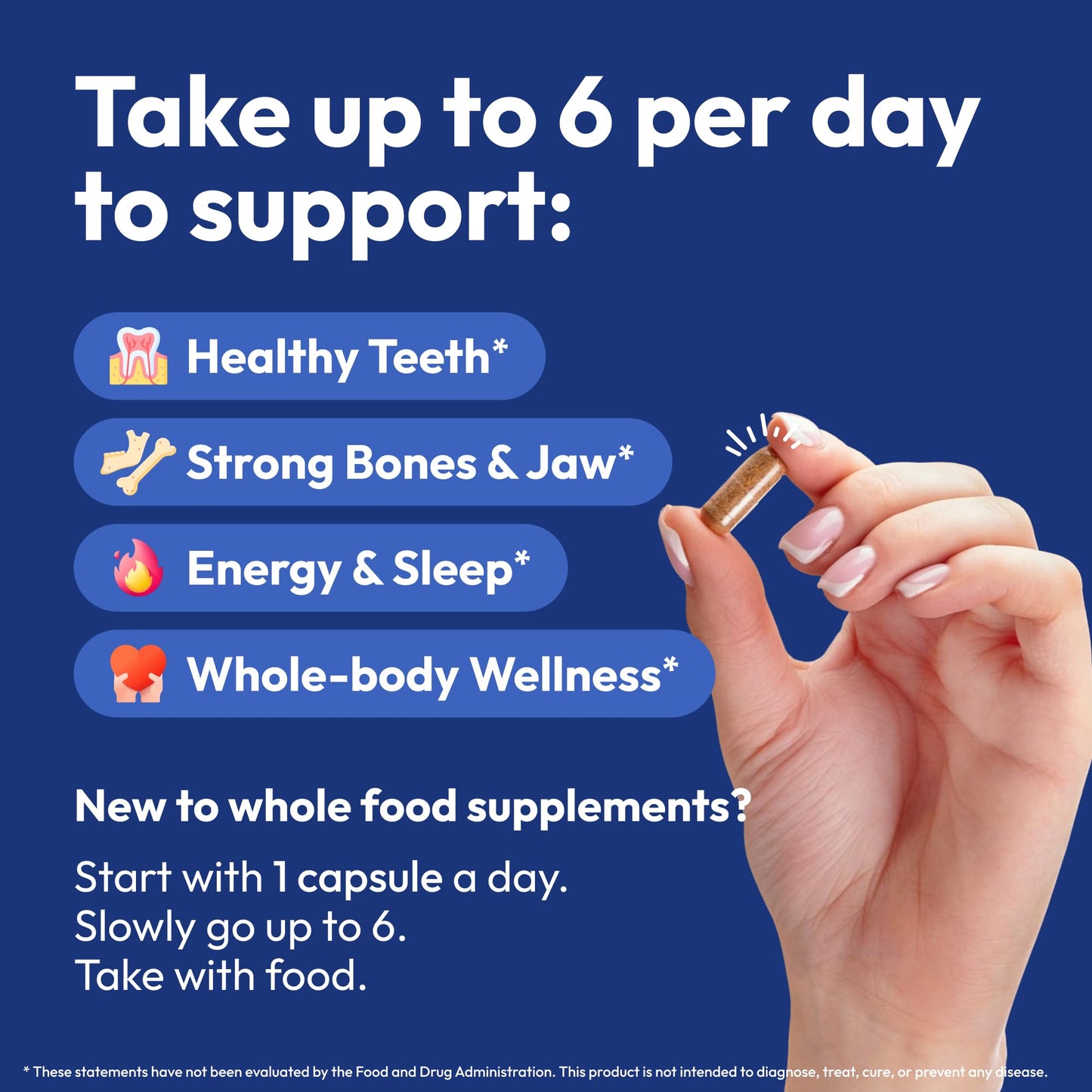 Strong Jaw Tooth Restore for Adults with Remineralizing Gum Support 180 Capsules