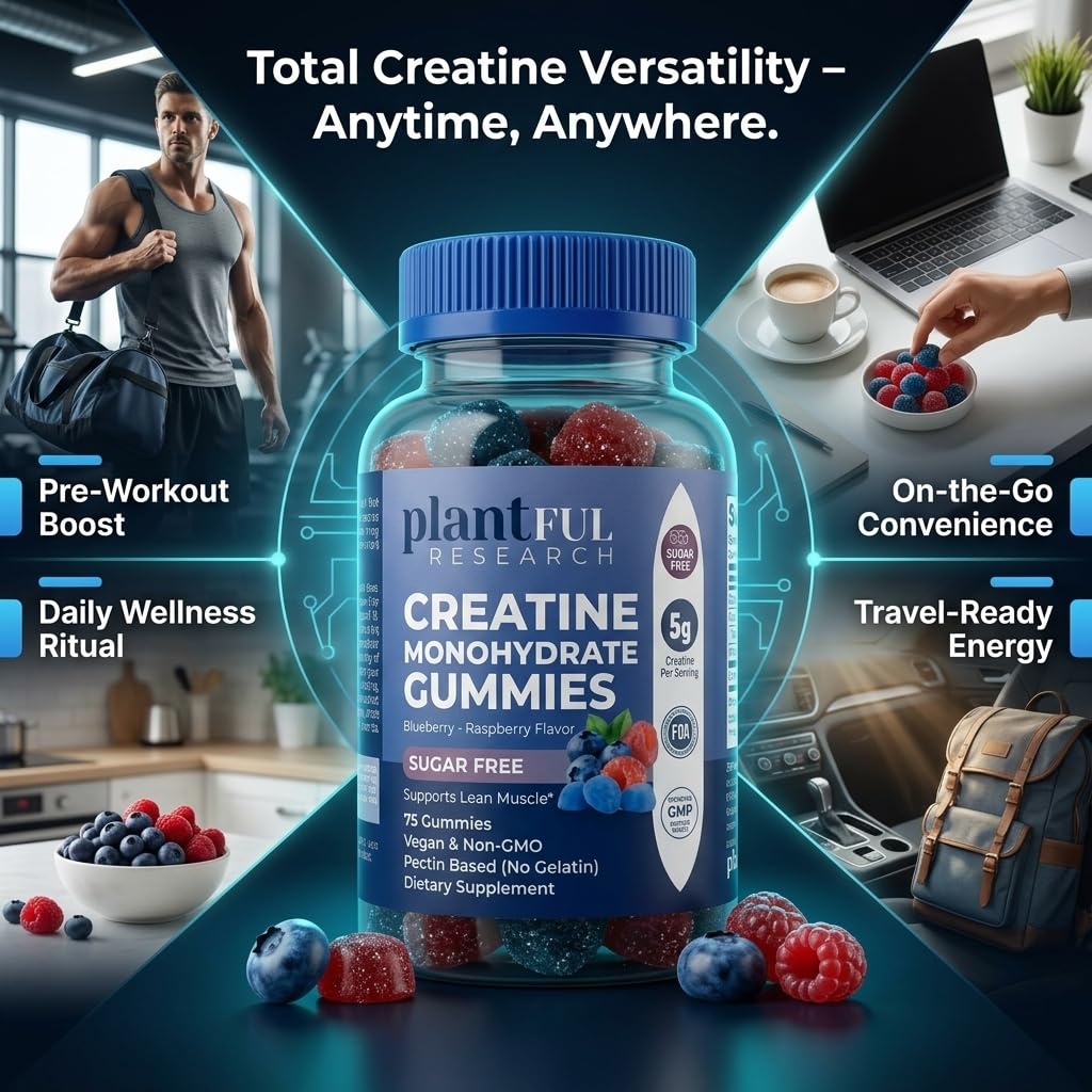 PLANTFUL RESEARCH Creatine Monohydrate Gummies 75