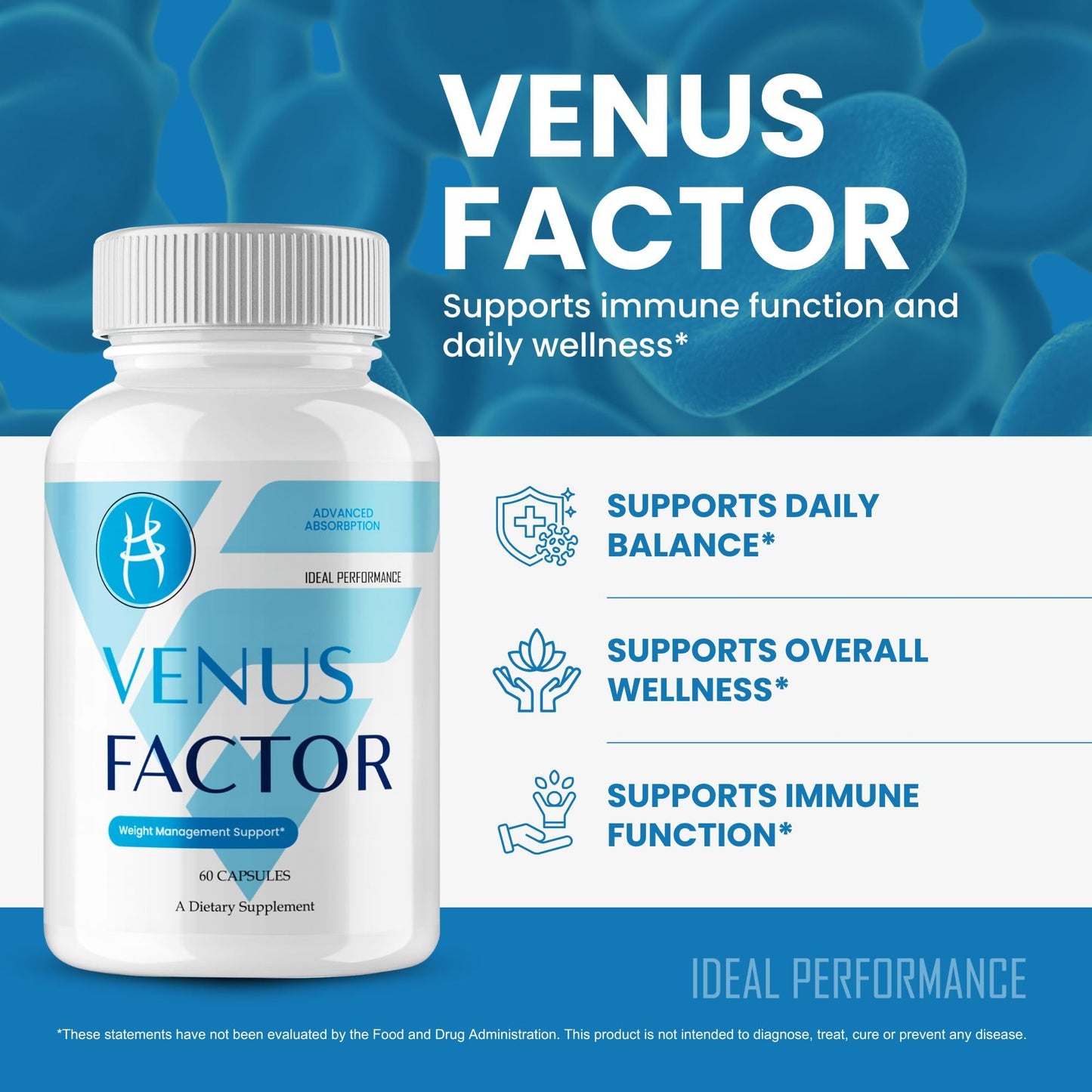 IDEAL PERFORMANCE Venus Factor Capsules 60 Capsules
