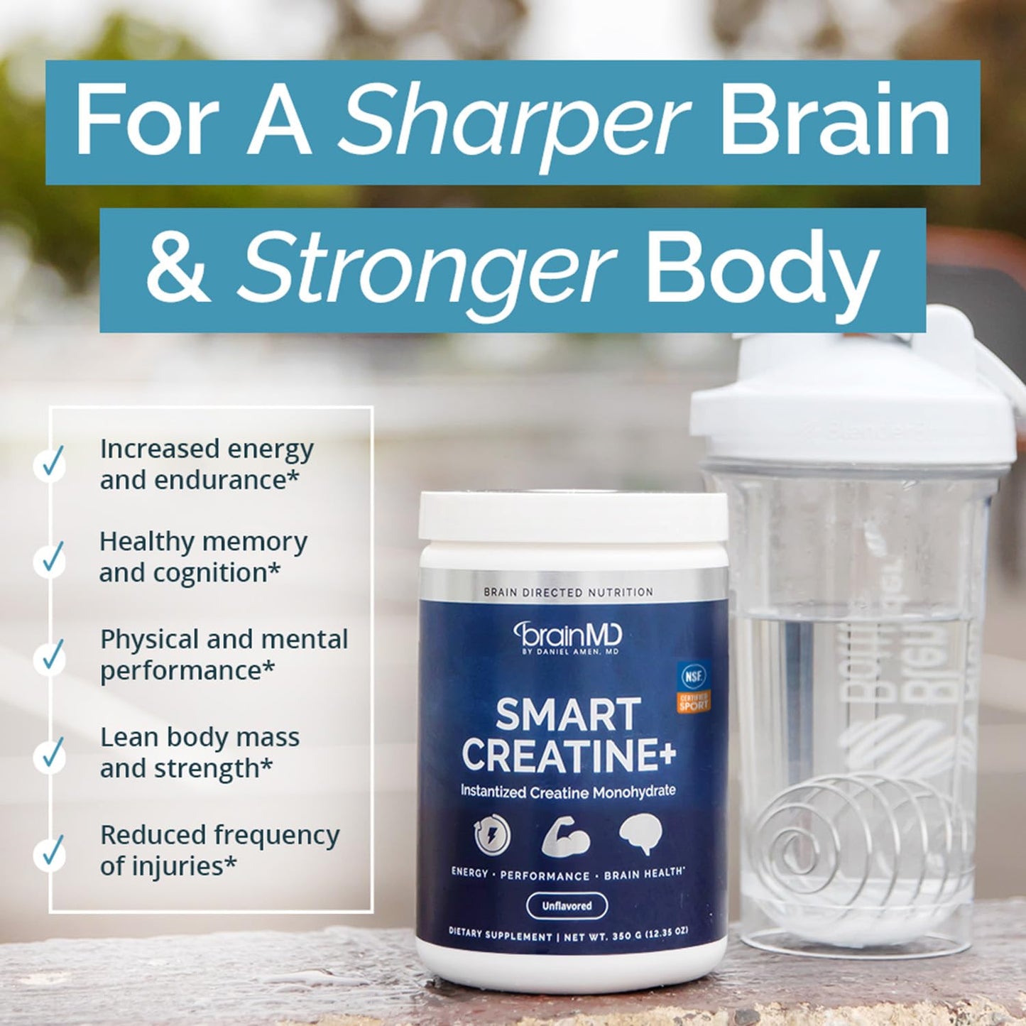 BRAINMD Smart Creatine Brain Support Supplement Capsule, 60 Servings