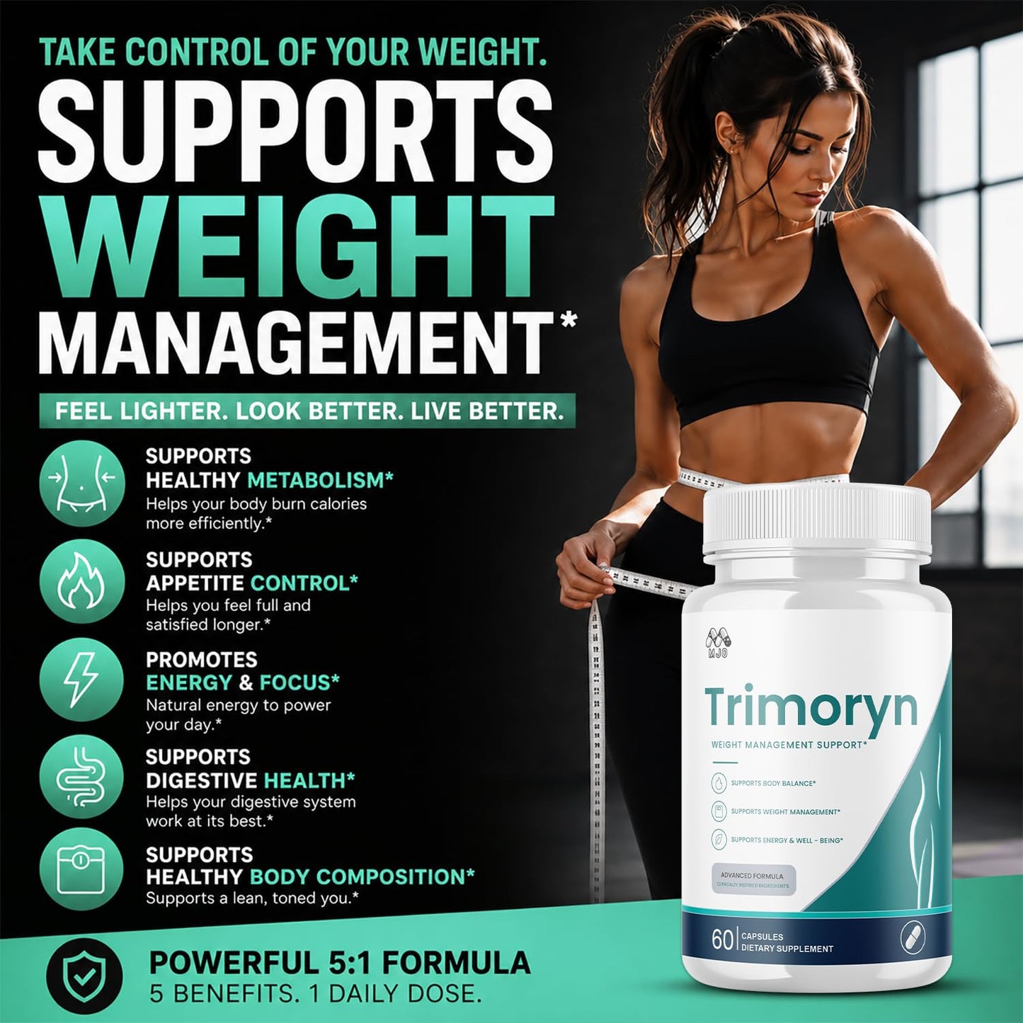 MJO Trimoryn Capsules, Capsule, 300 Capsules