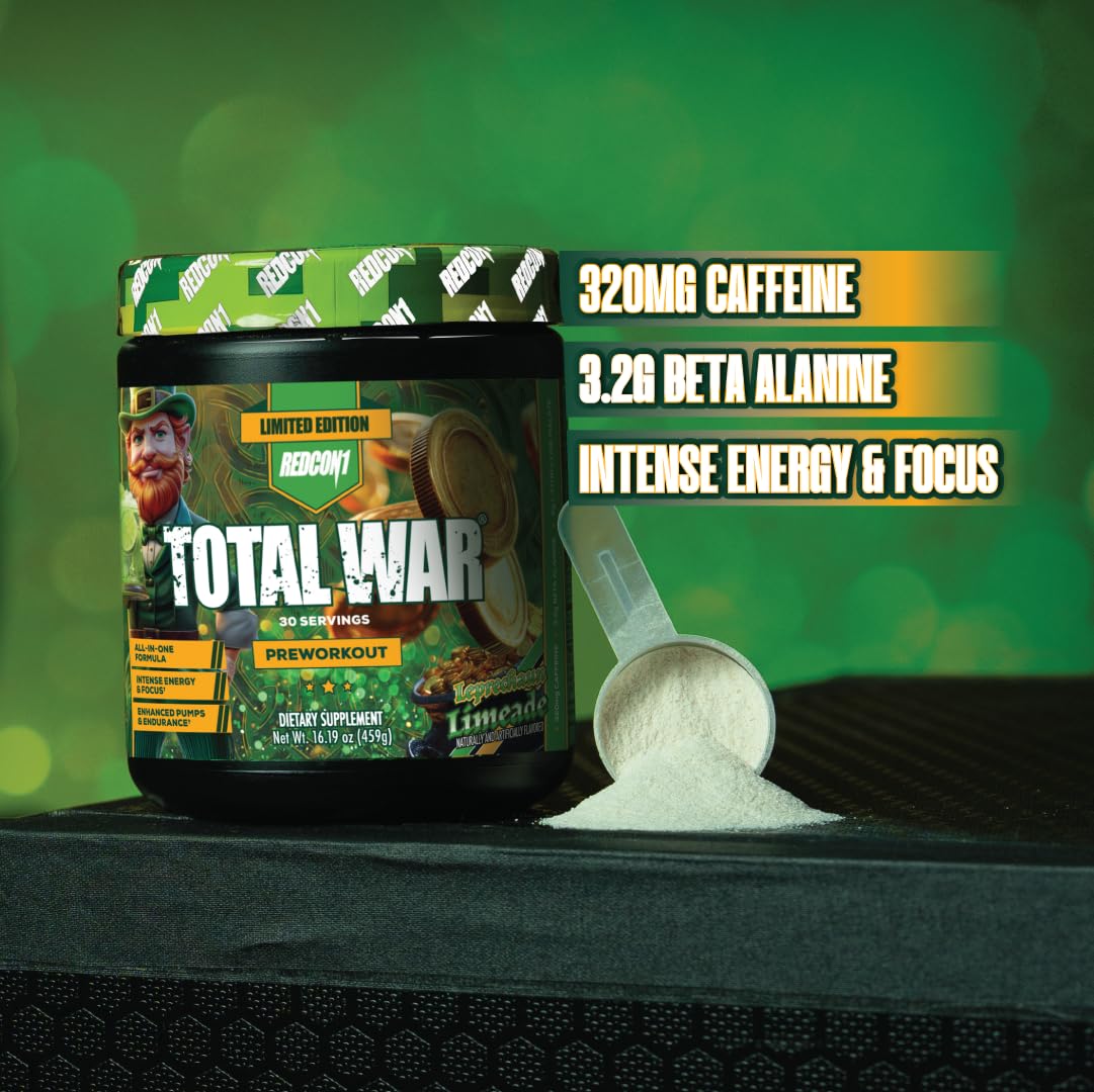 REDCON1 Total War Pre Workout Powder, 30 Servings