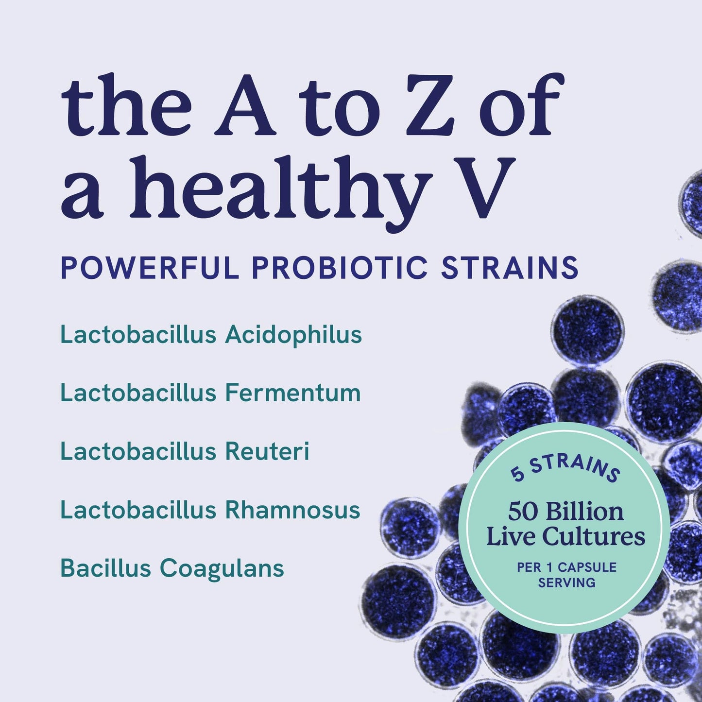 SMNutrition Vaginal Probiotics Capsule, 50 Billion CFU, Vaginal Health & pH Balance for Women, 30 Count