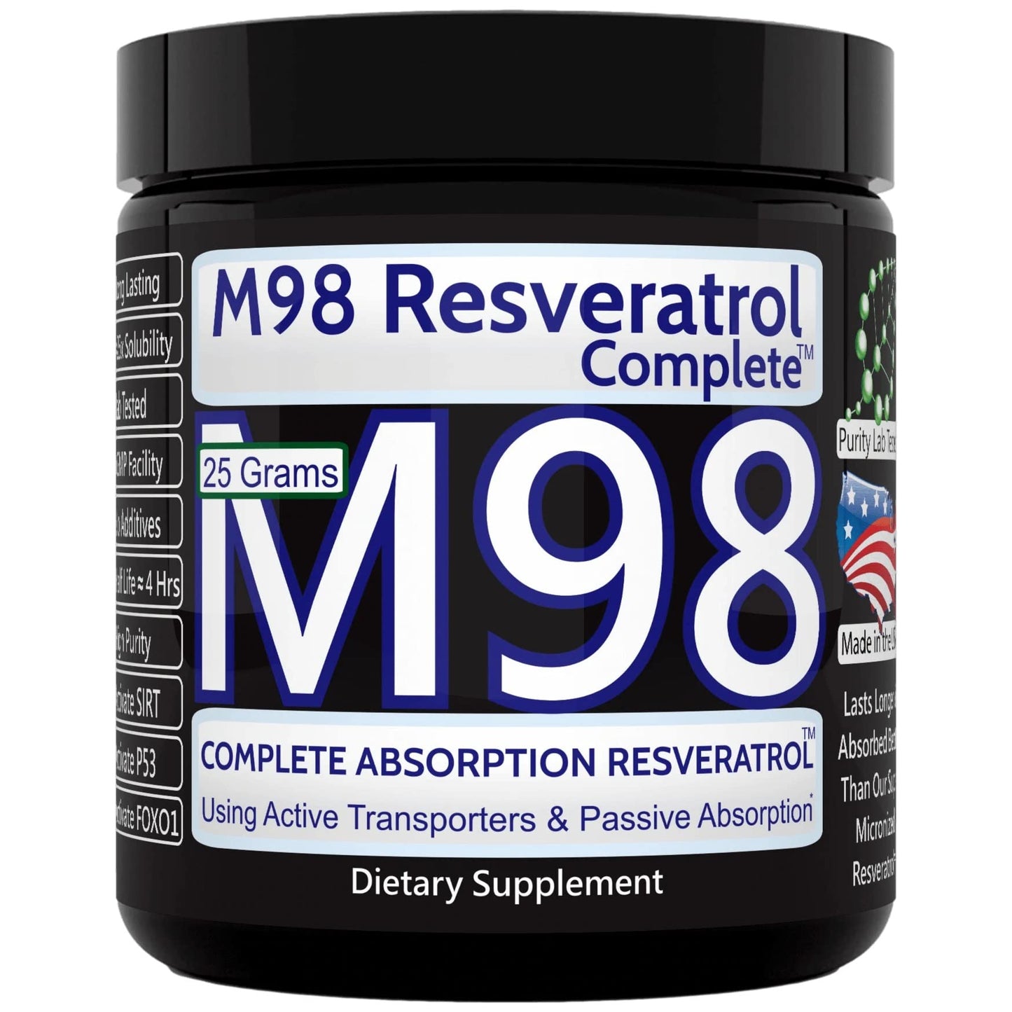 REVGENETICS M98 Resveratrol Complete (M98-RC) Powder 0.8818 Ounce