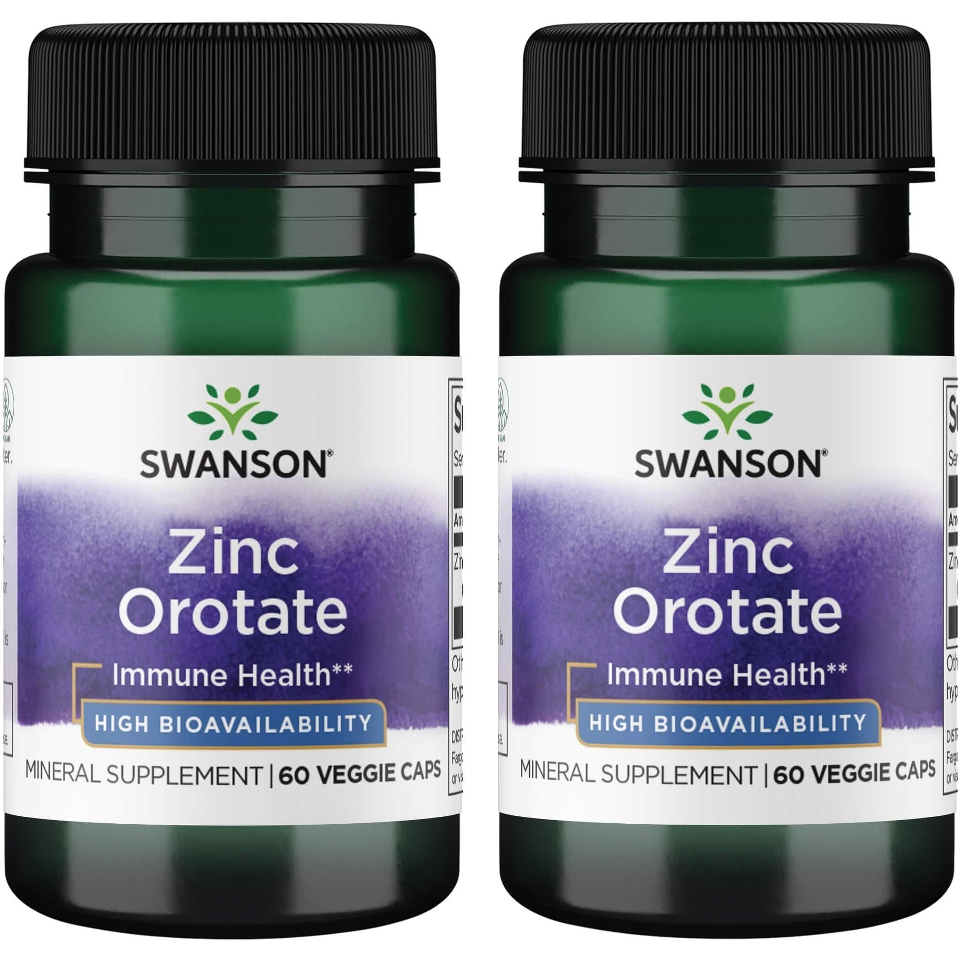 Swanson Zinc Orotate 10 Milligrams Elemental Zinc Capsules 120 Count