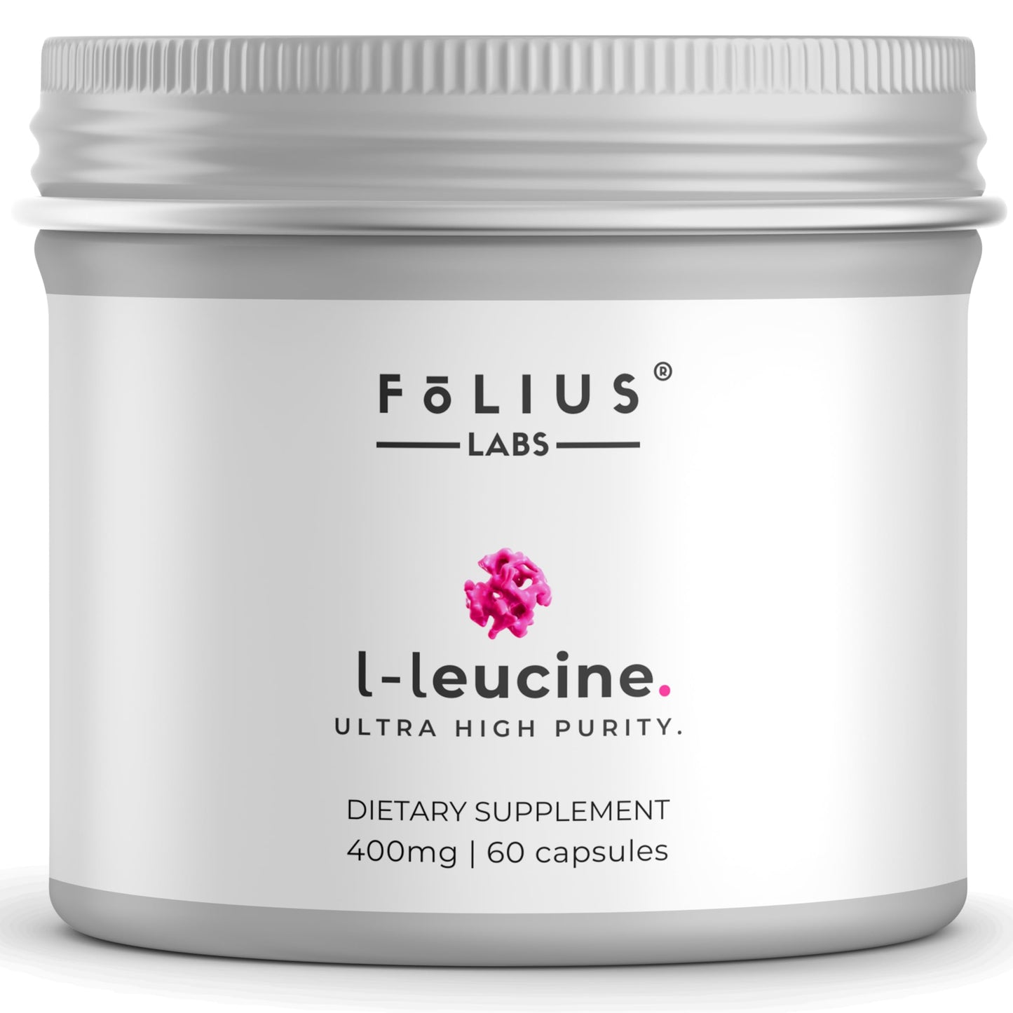 FOLIUS LABS Clean Label L-Leucine Capsule, 60 Veg Capsules