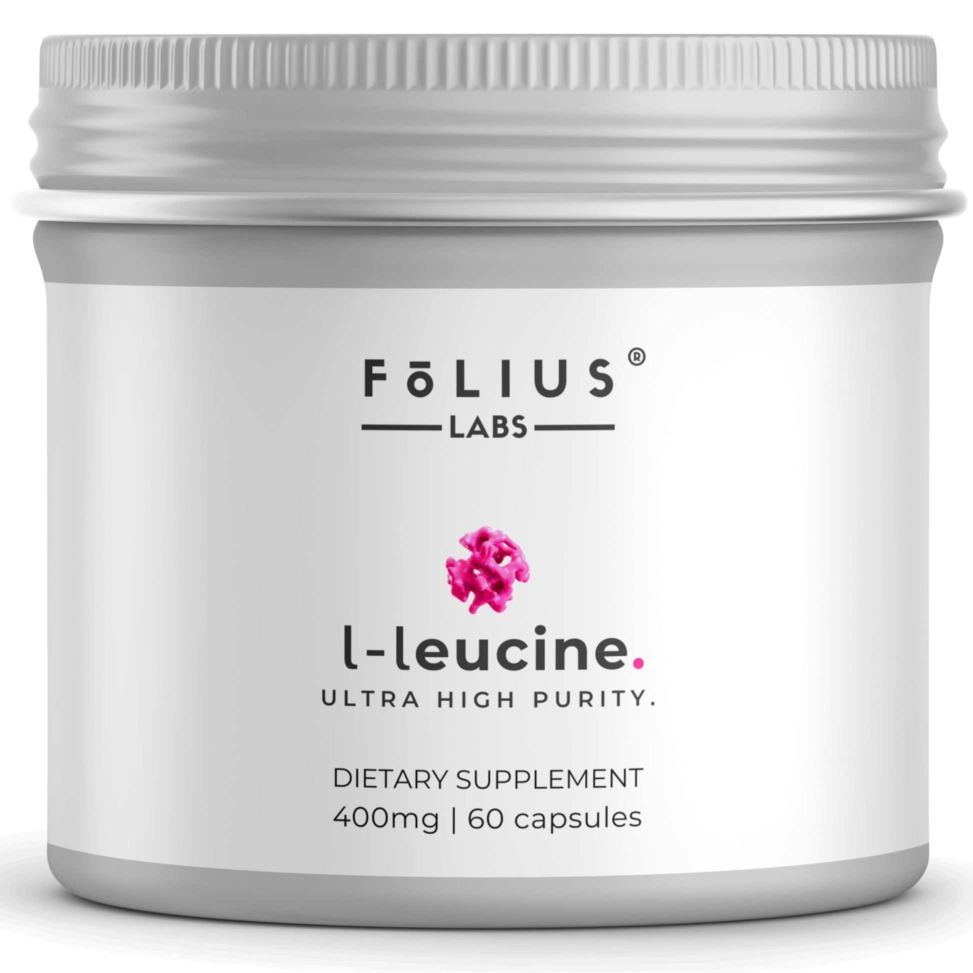 FOLIUS LABS Clean Label L-Leucine Capsule, 60 Veg Capsules