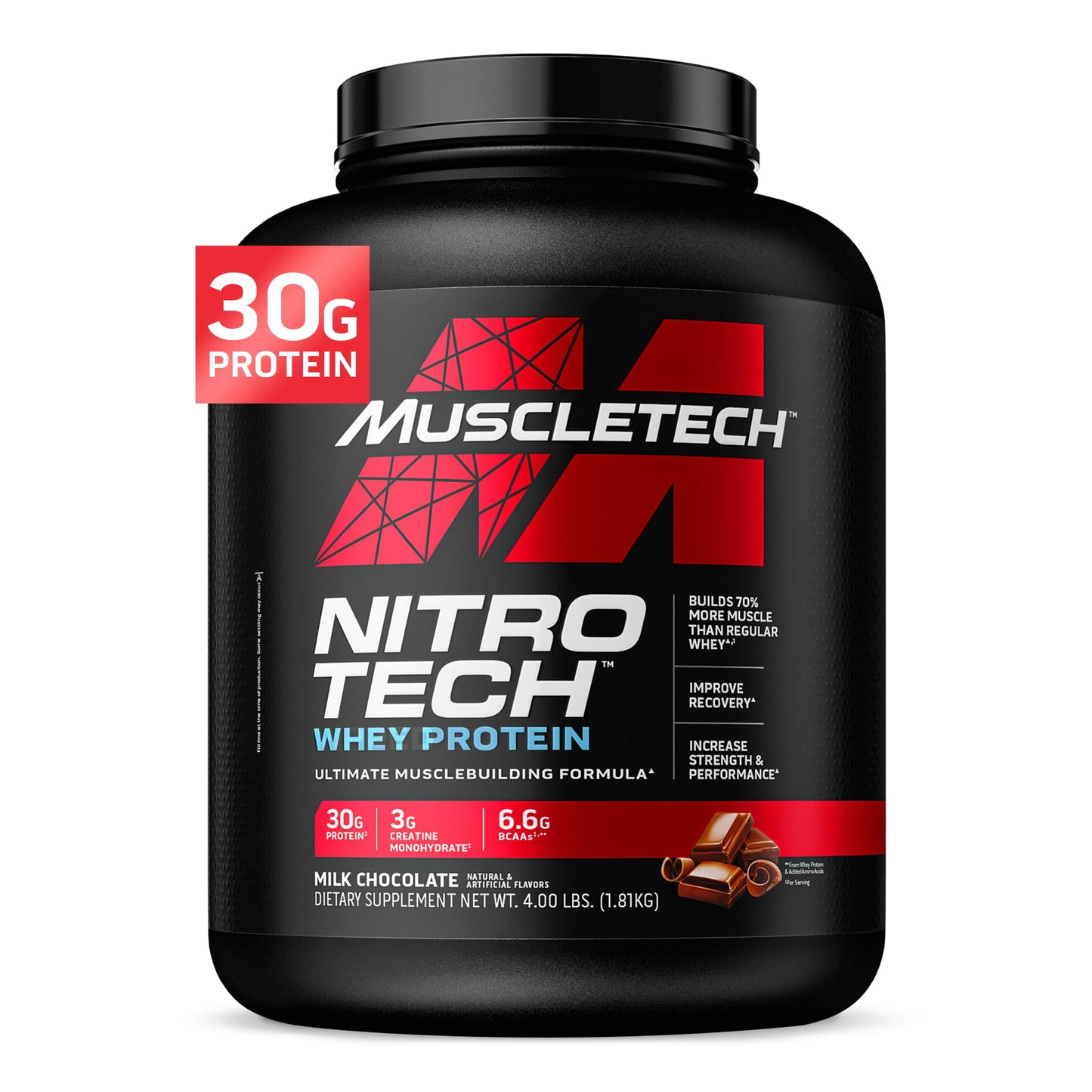Muscletech Whey Protein Powder & Glutamine Powder, 40 Servings